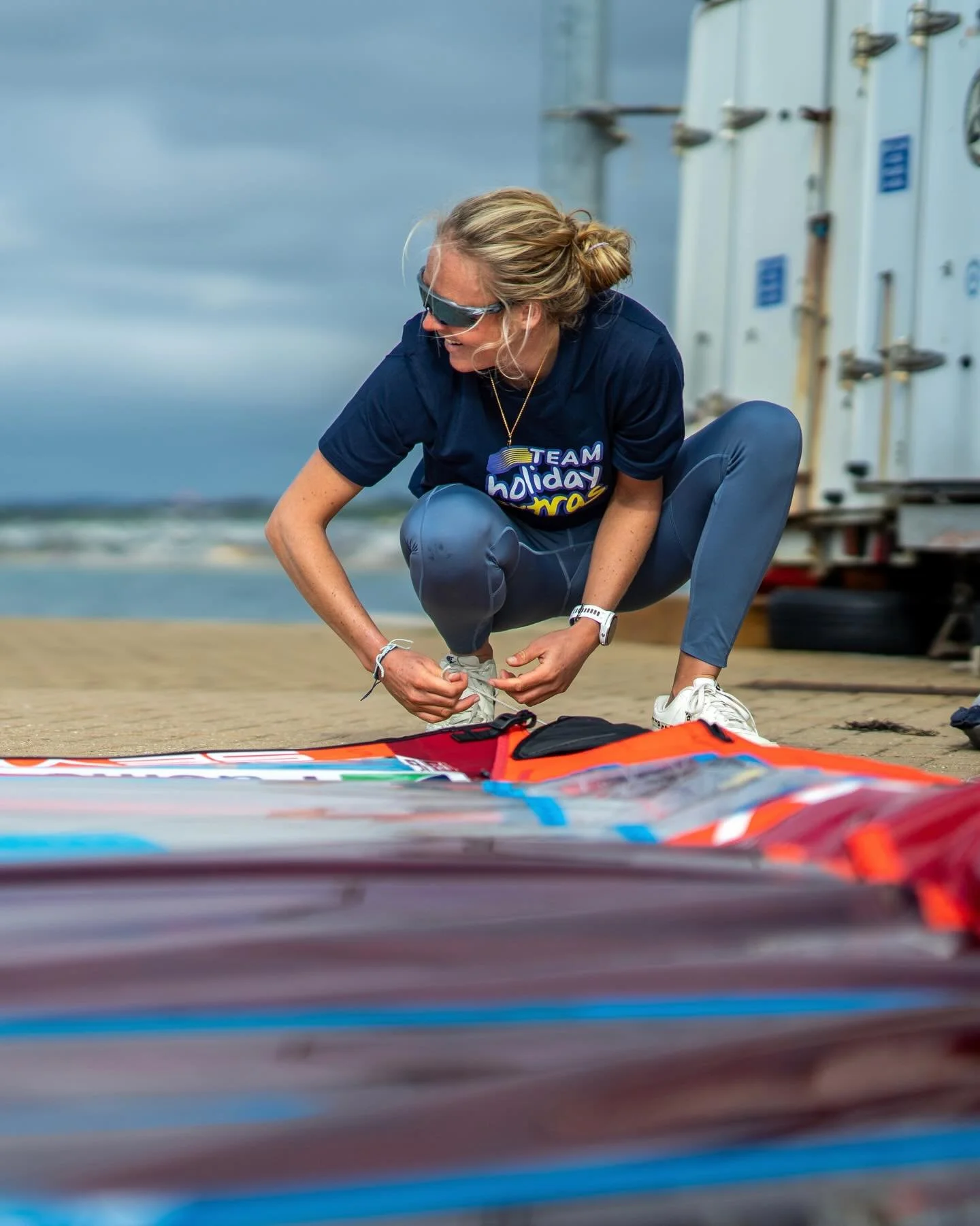 Emma training at Weymouth and Portland National Sailing Academy