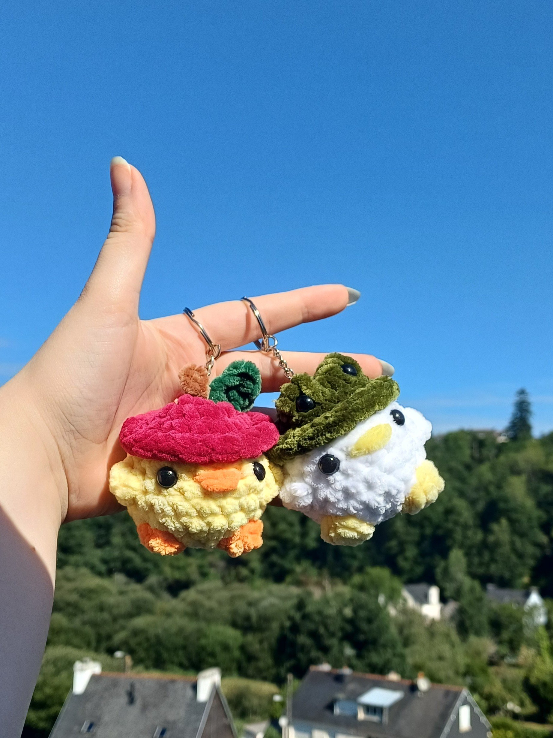 Duo de Porte-Clés Poussins