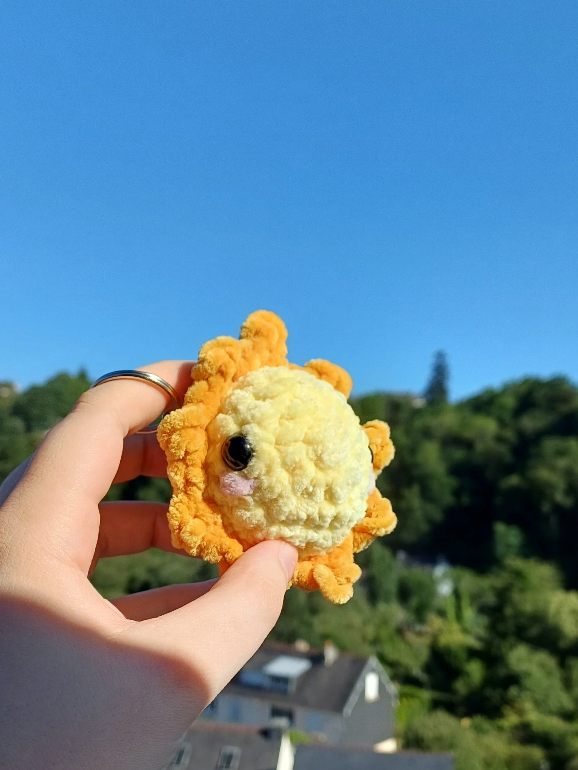 Porte-clé Soleil au Crochet