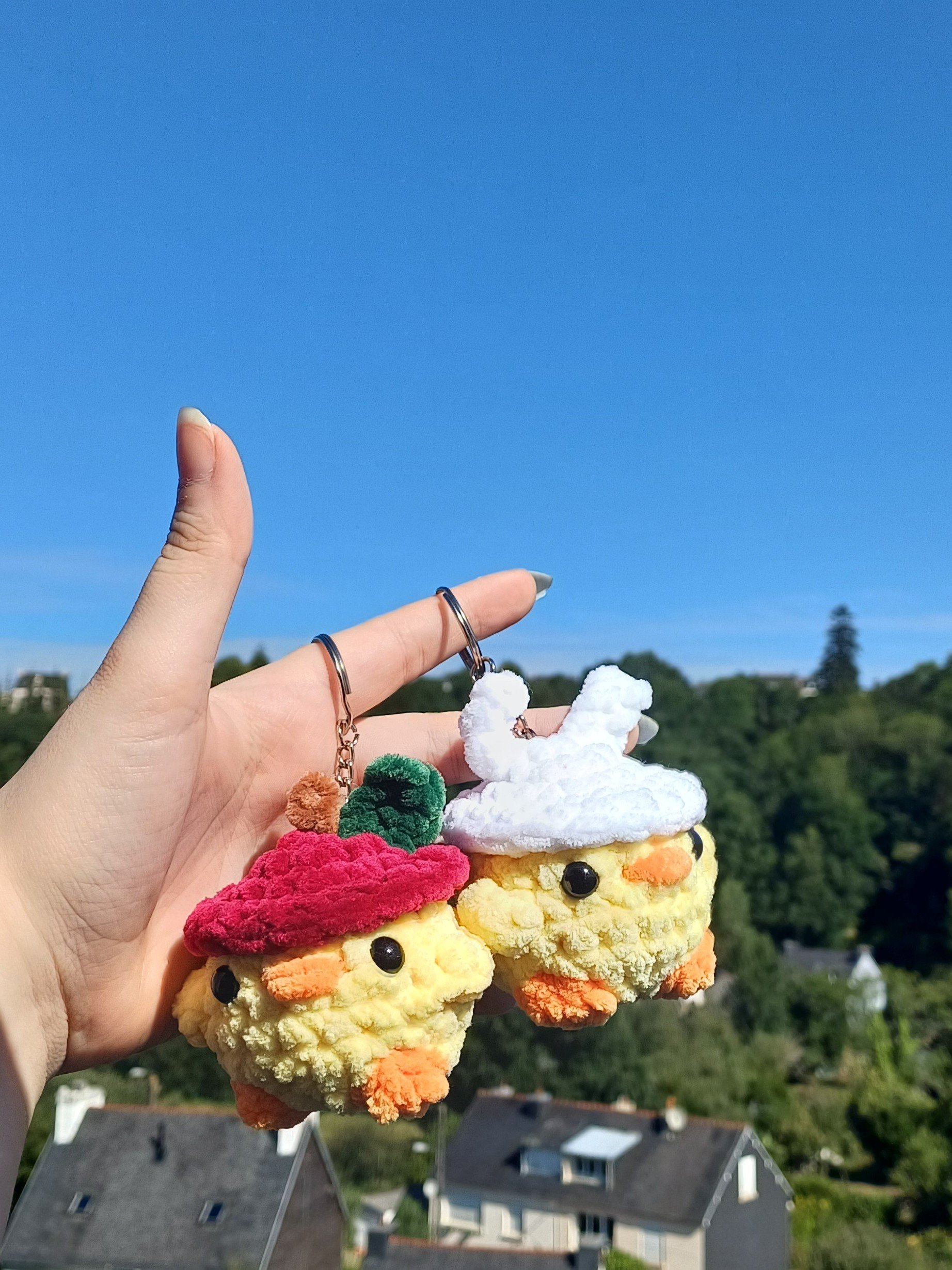 Duo de Porte-Clés Poussins
