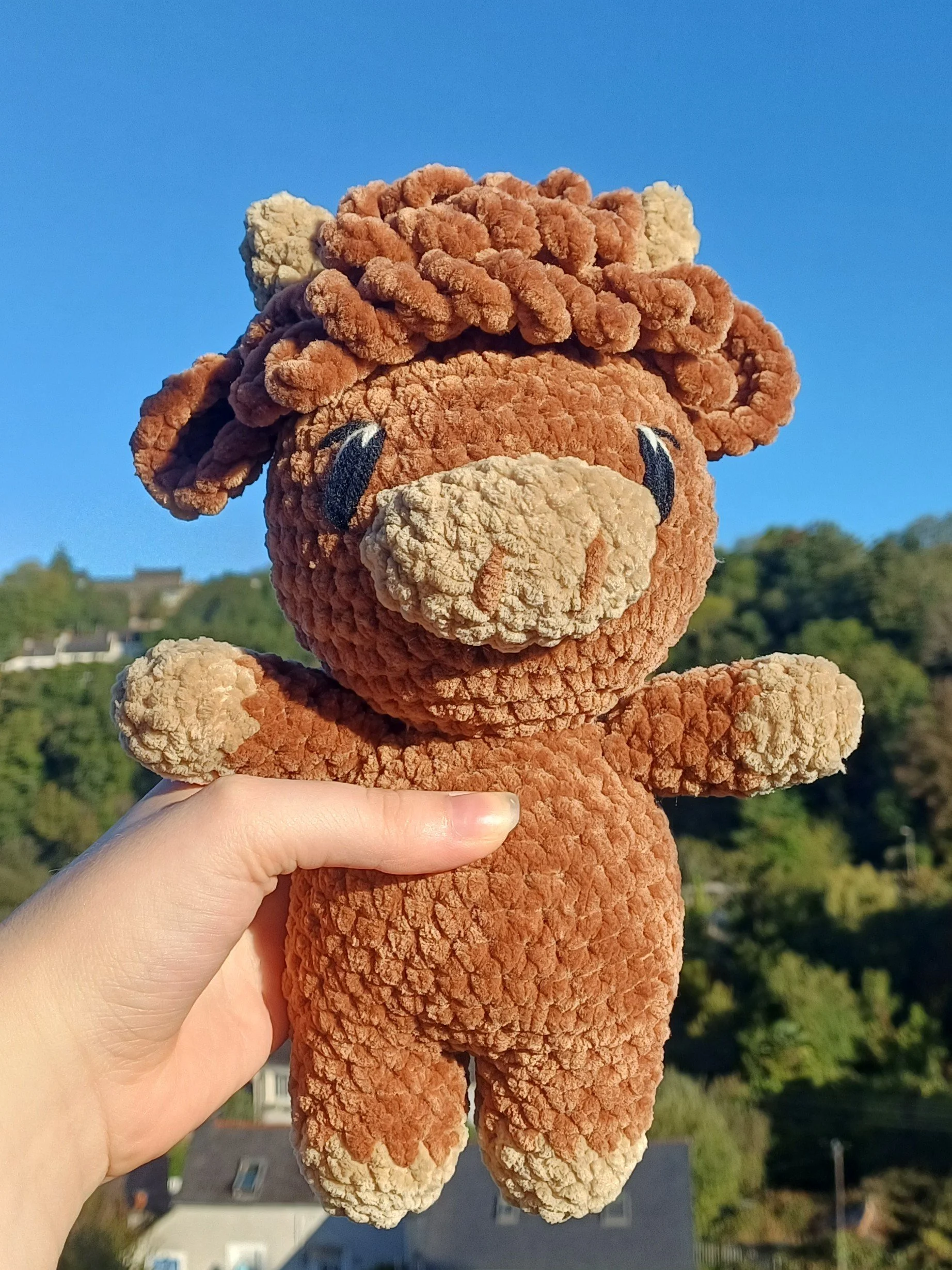 Peluche Highland Cow Crochet