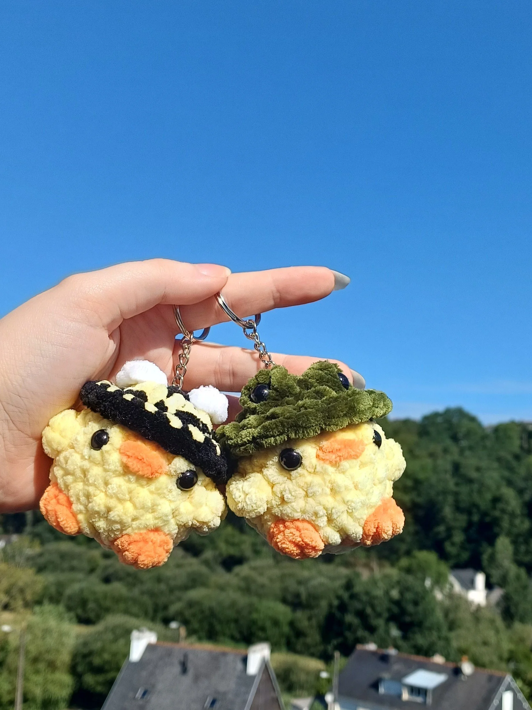 Duo de Porte-clé poussins