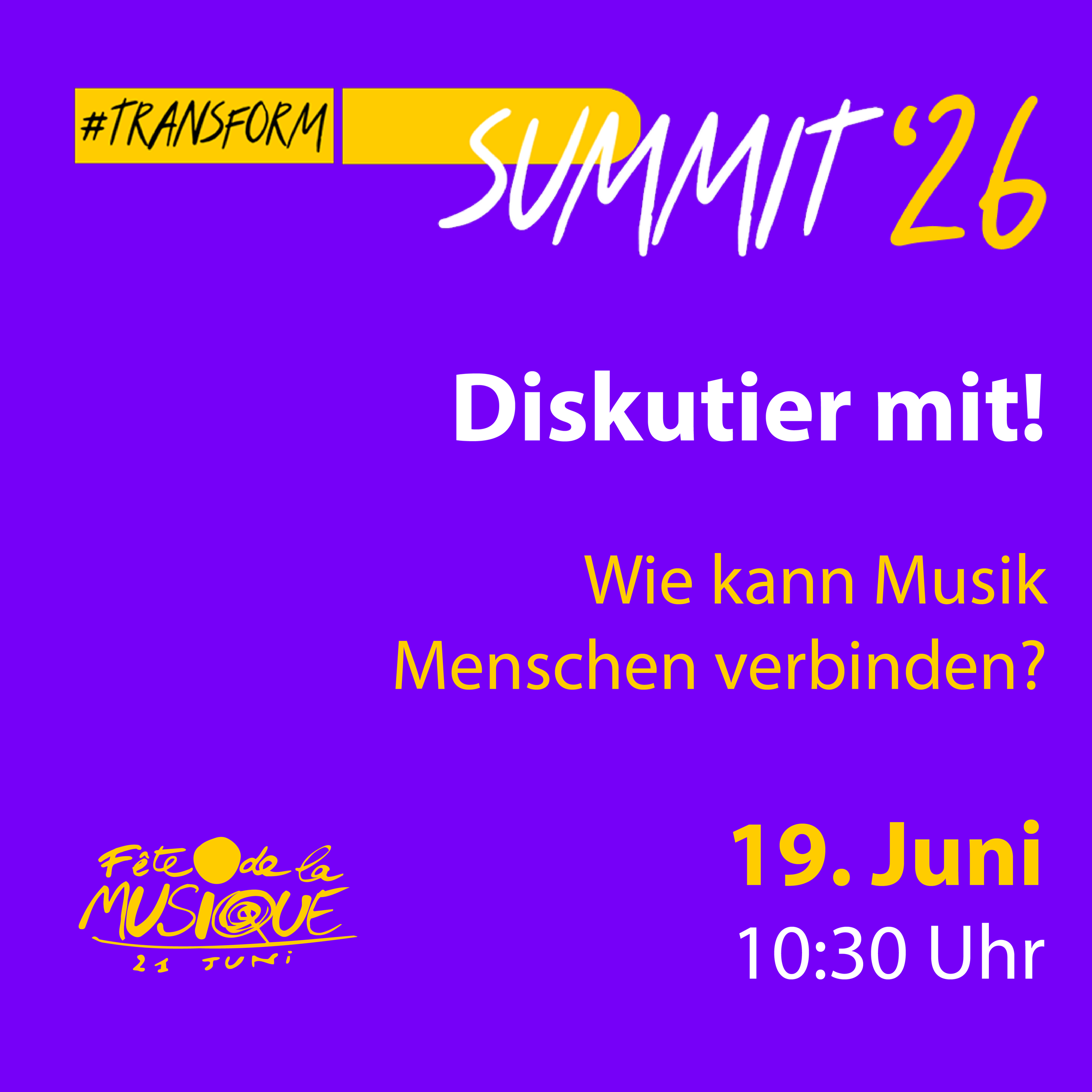 Fête de la Musique Deutschland lädt zur Fishbowl-Diskussion beim DSEE Summit 2026 ein