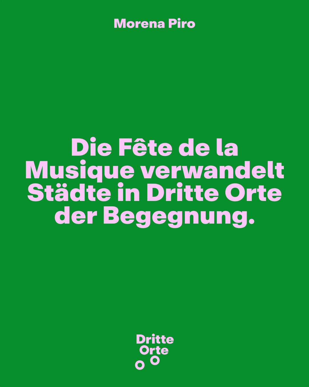 Fête de la Musique Deutschland unterstützt Kampagne „Dritte Orte für Begegnung“