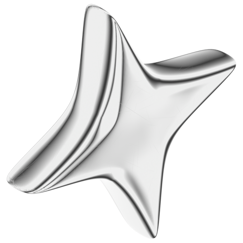Y2K Silver Star | Collective Nous | Homepage | 3D Star | 3D Mesh | Star Design