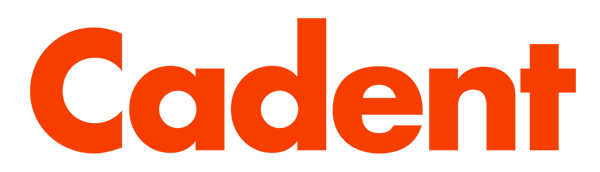 The Cadent logo in black and orange text.