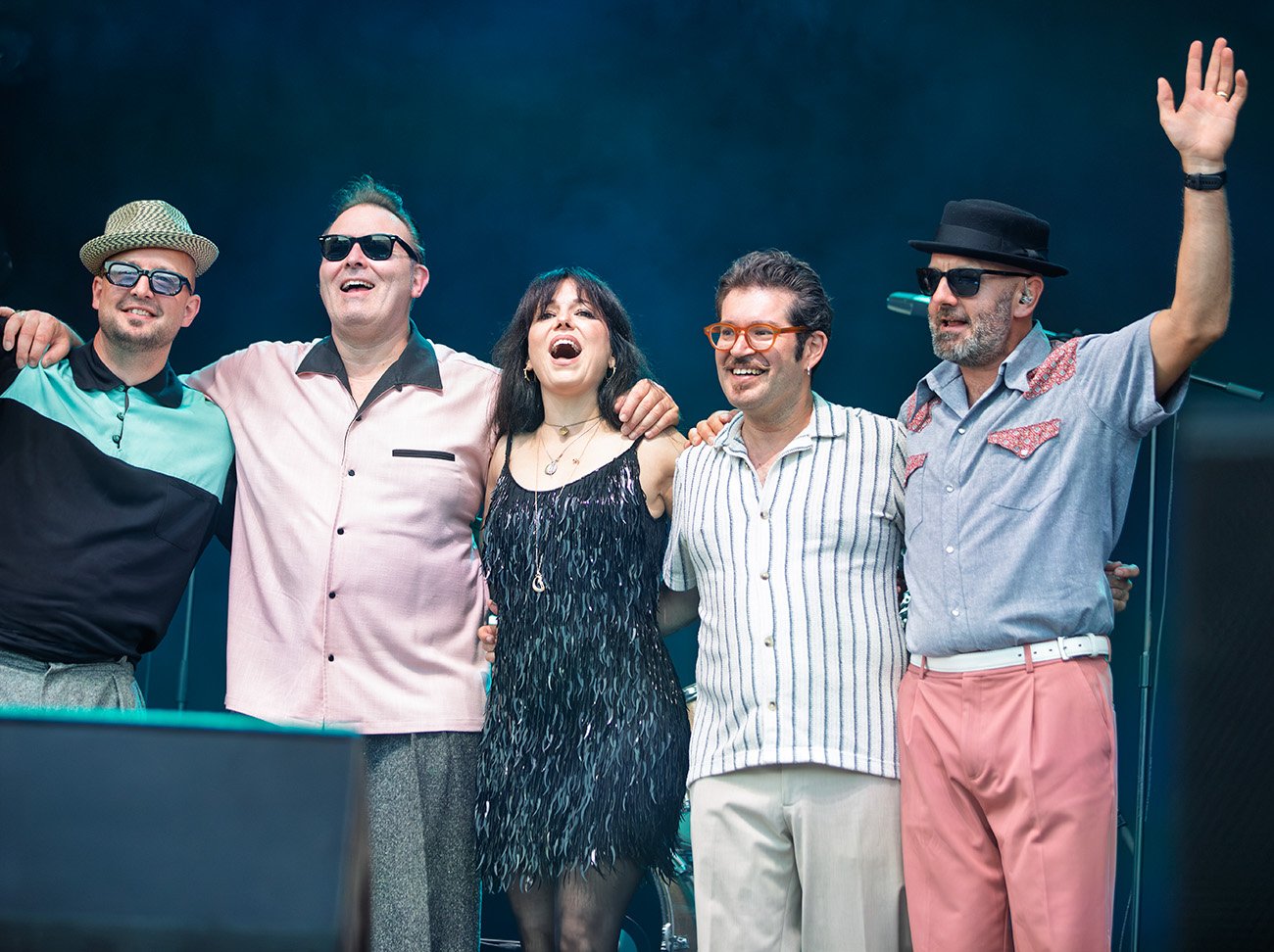 Imelda May and her band together on stage at Pori Jazz 2026 in Finland