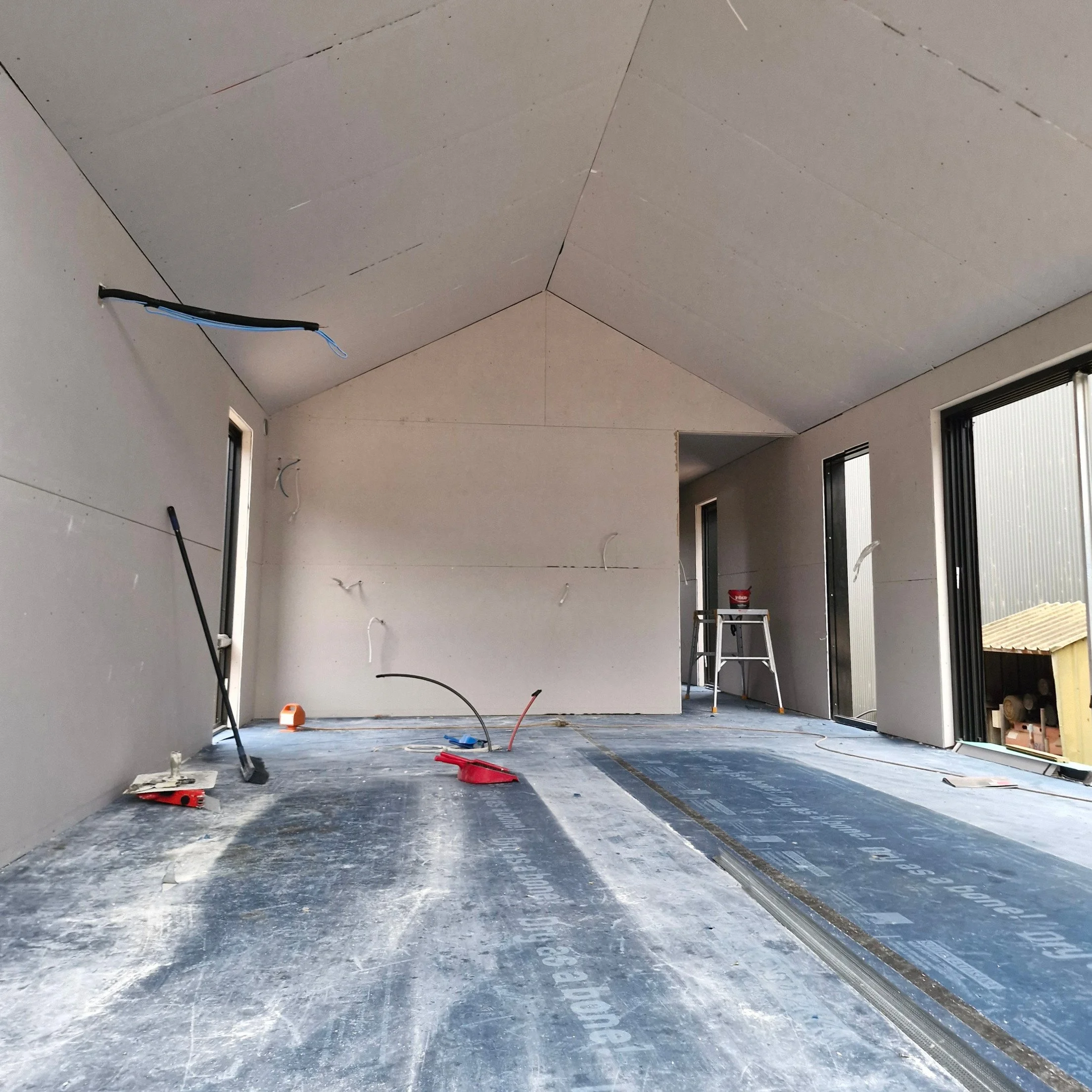 Residential plasterboard install in Perth