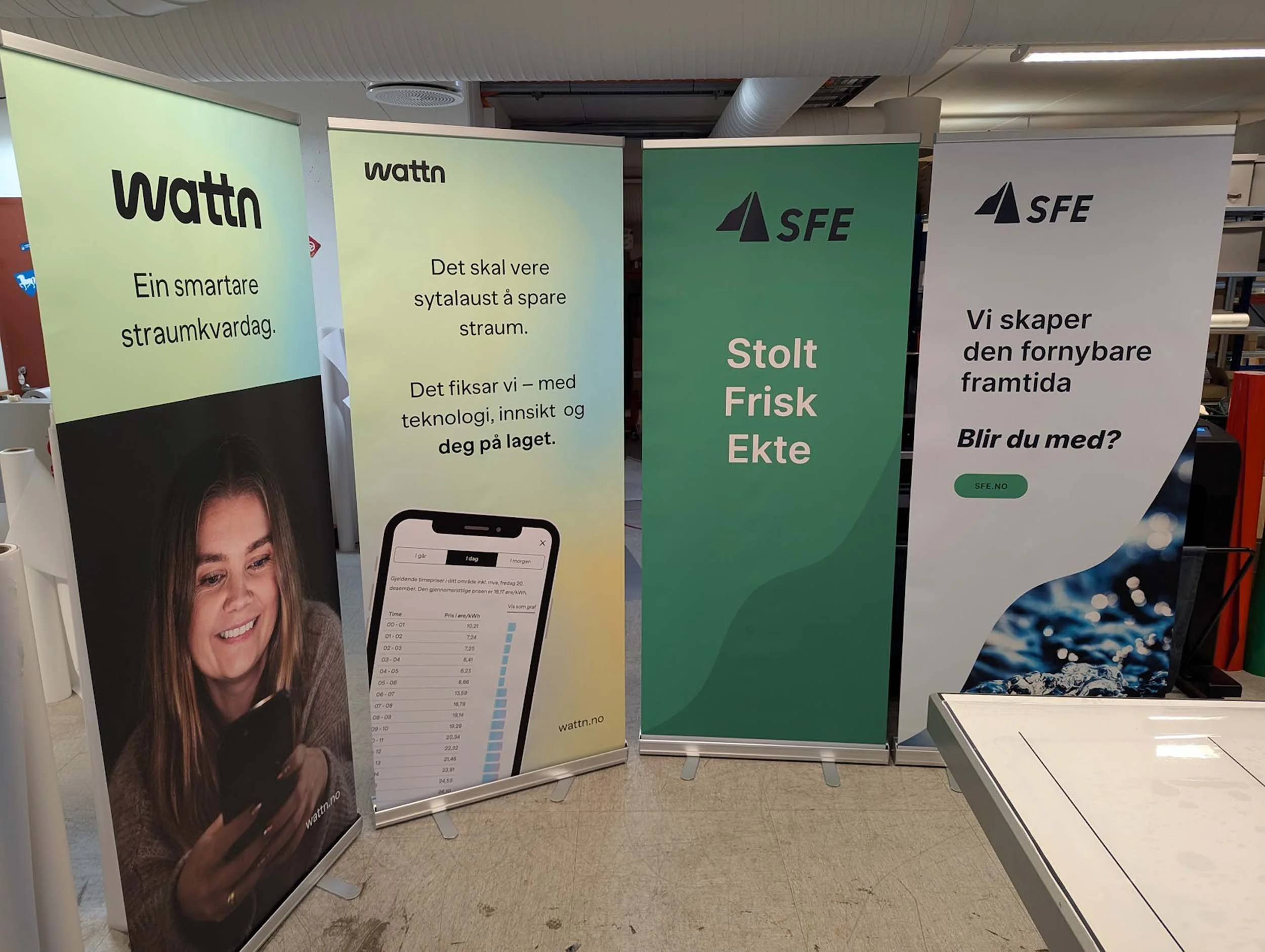 Trykksaker og profilering for SFE AS
