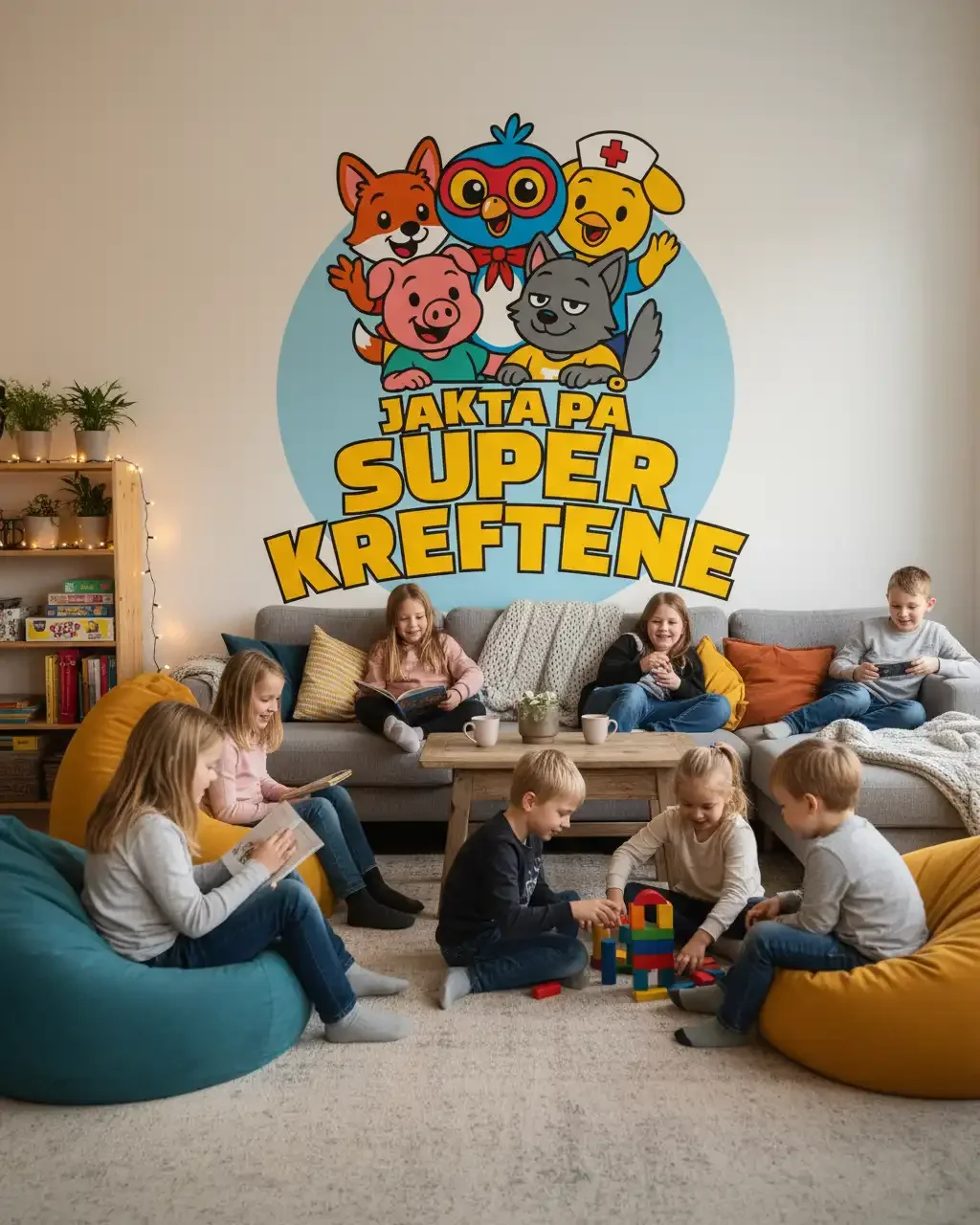 Konseptutvikling, logo og profil for Jakta på superkreftene