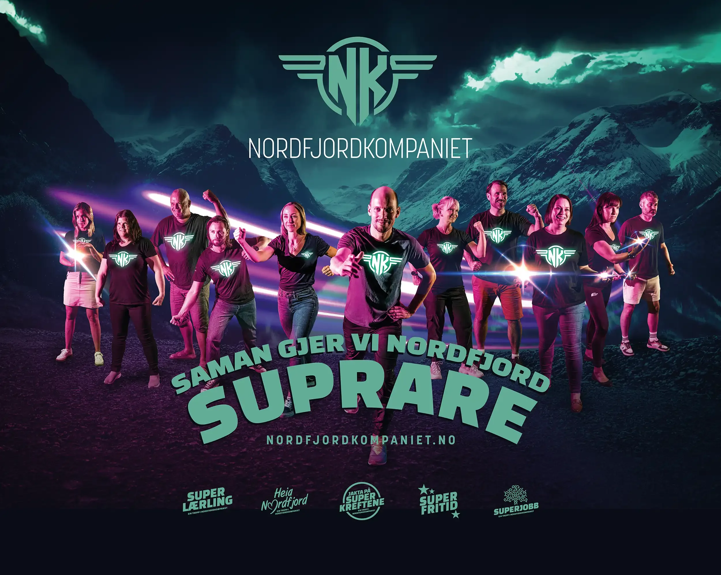 Logo, profil, konseptutvikling, fotografi, grafisk design for Nordfjordkompaniet AS