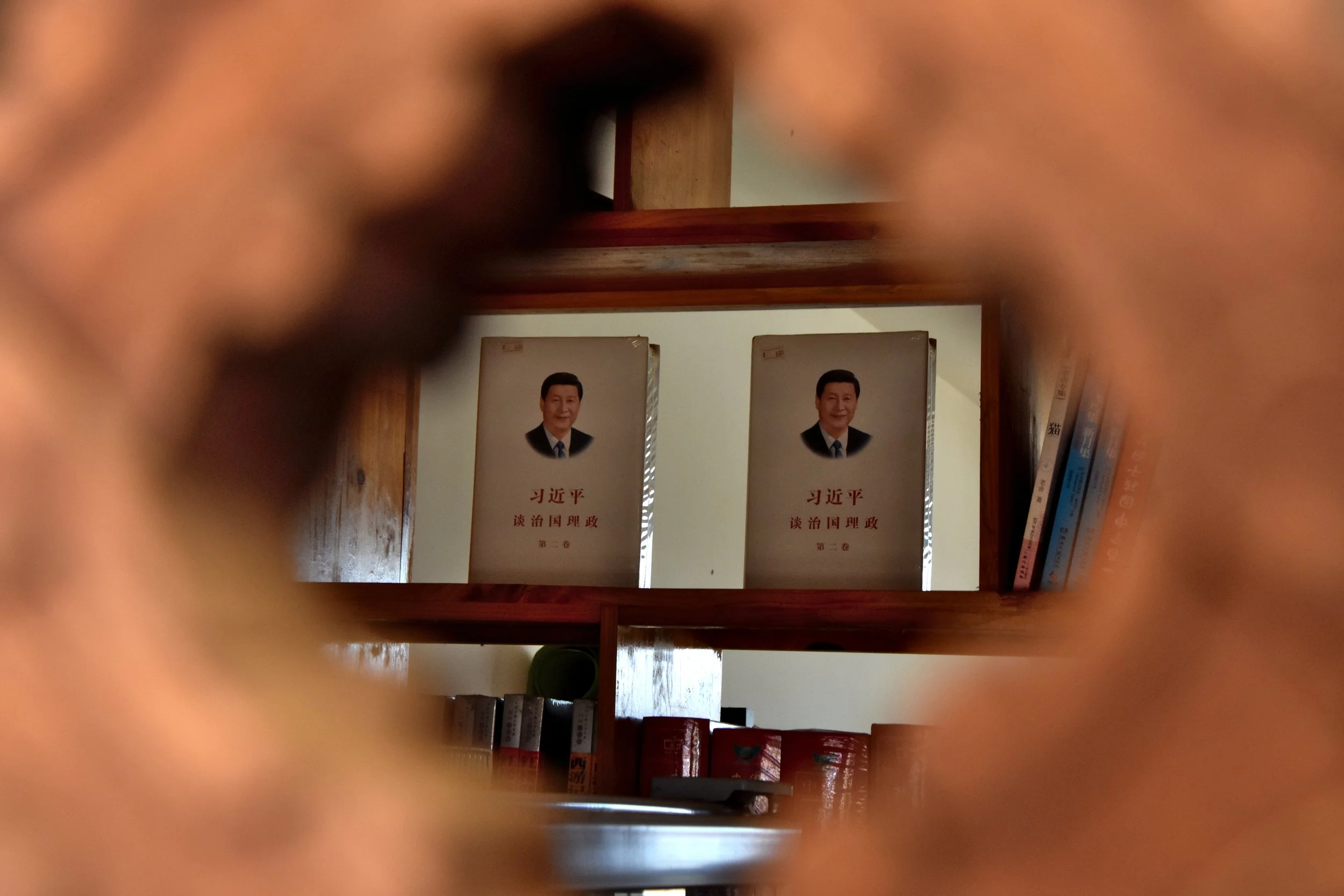 ‘Xi Jinping Thought’ for sale at a new Chinese-funded school in a KMT village in northern Thailand. Al Jazeera, April 2024. 