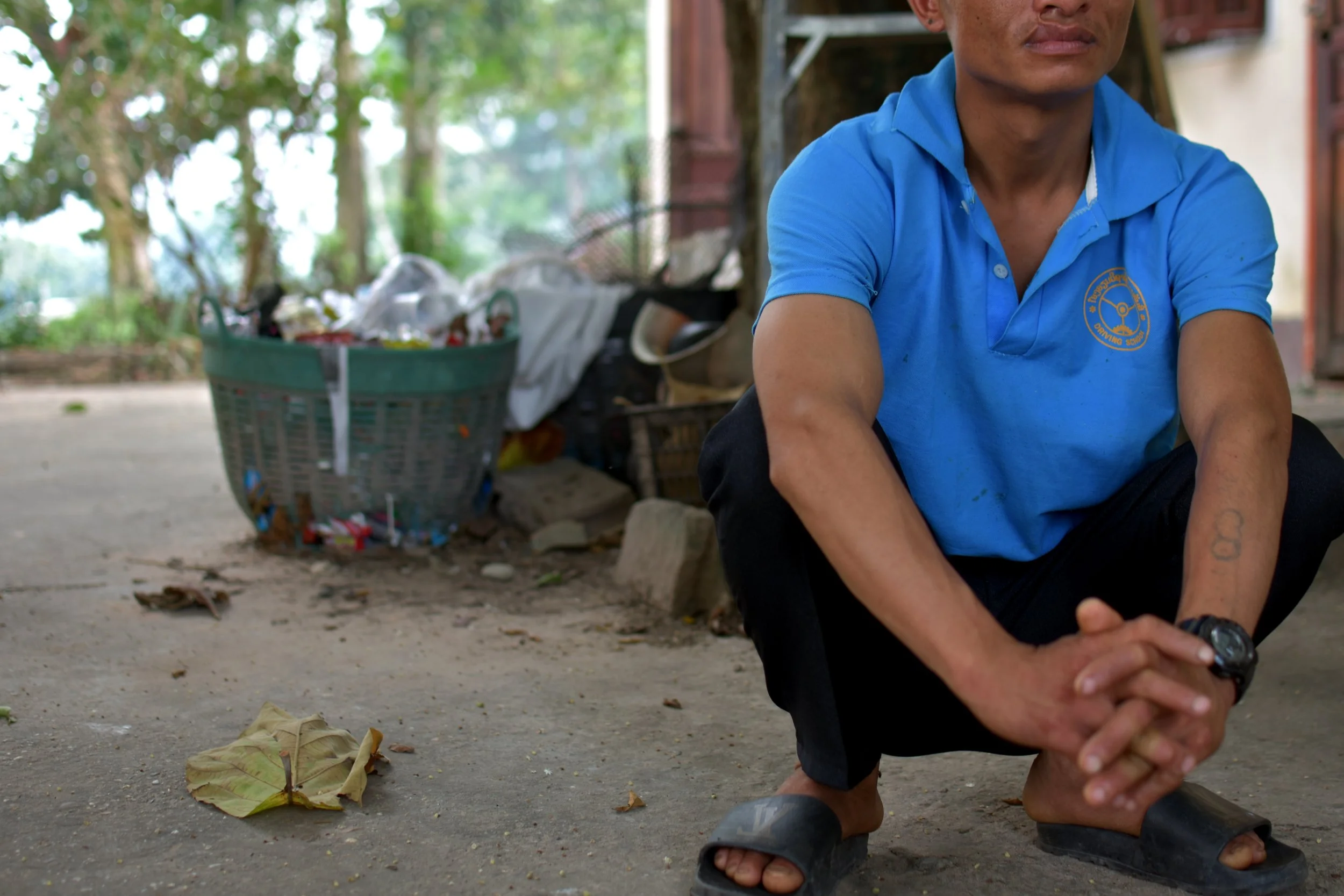 A patient at one of Laos' few privately-run drug rehabilitation centres near Vientiane. Al Jazeera, August 2023. 