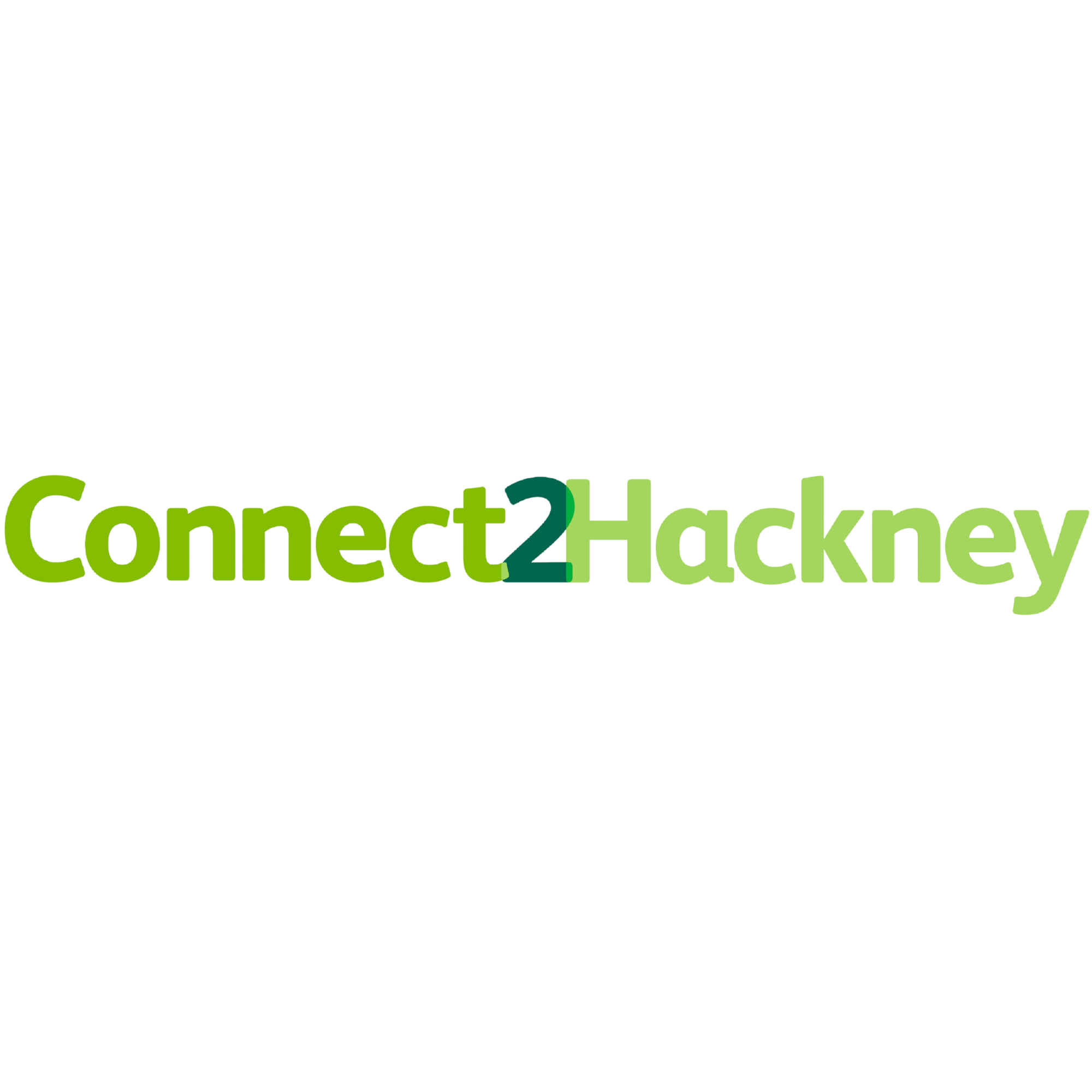The image features a logo with the text 'Connect2Hackney' in green and teal colors.
