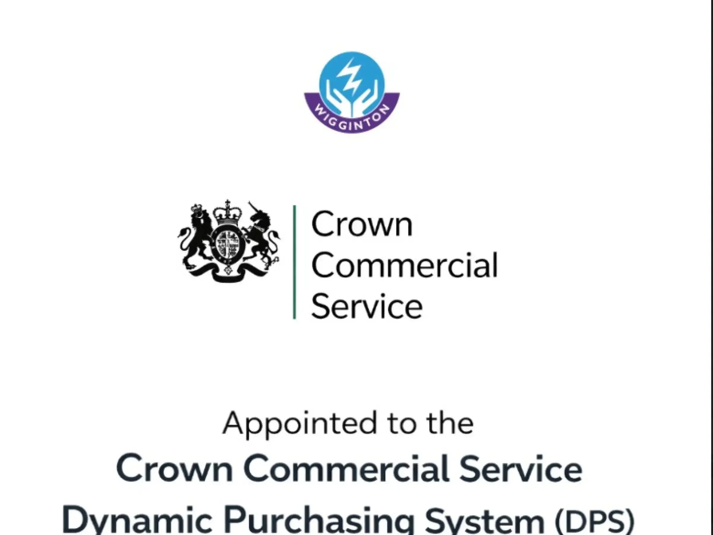 WG Wigginton Ltd Appointed to Crown Commercial Service DPS