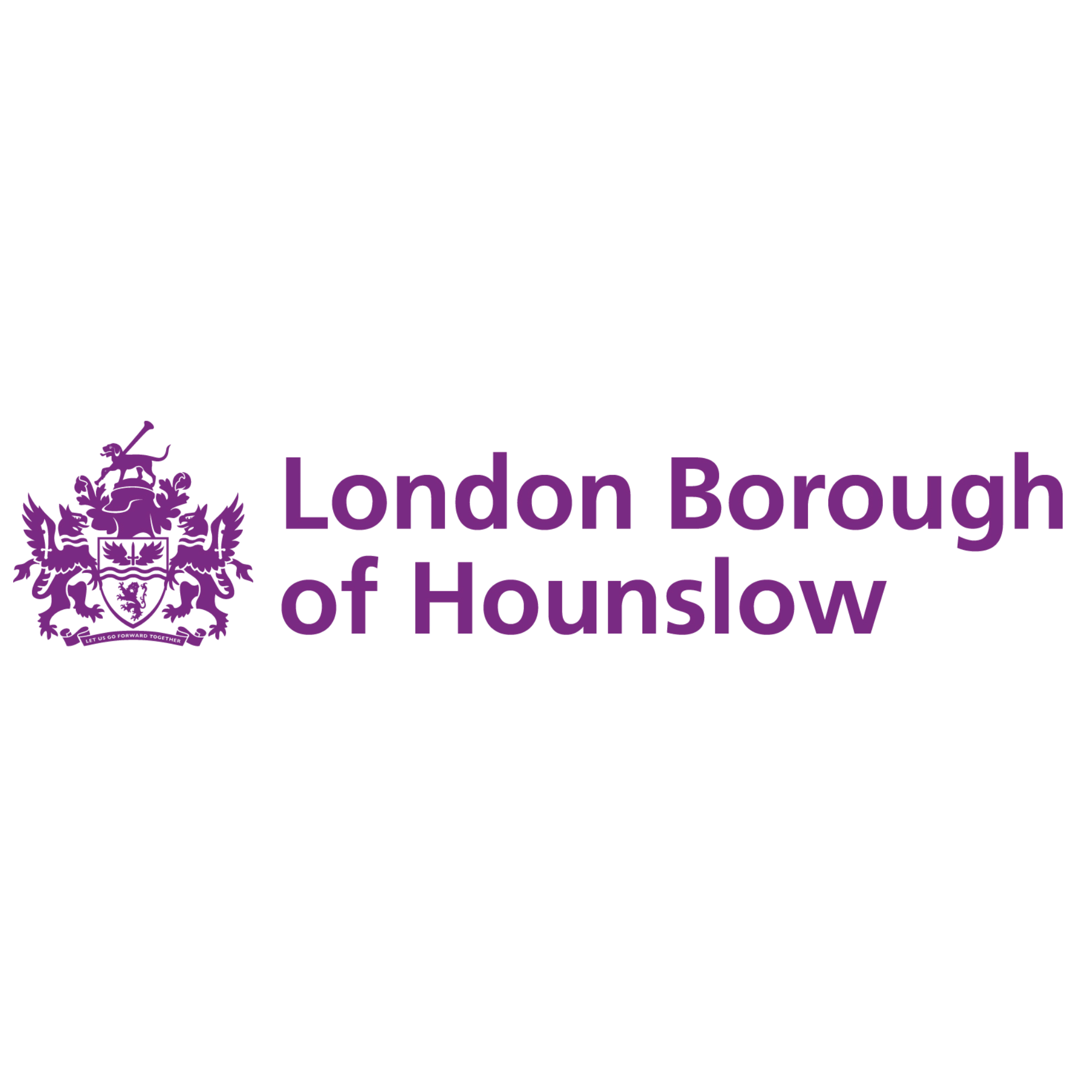 Official logo for the London Borough of Hounslow in purple.