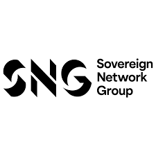 Logo of Sovereign Network Group with the letters 'SNG' and the company name