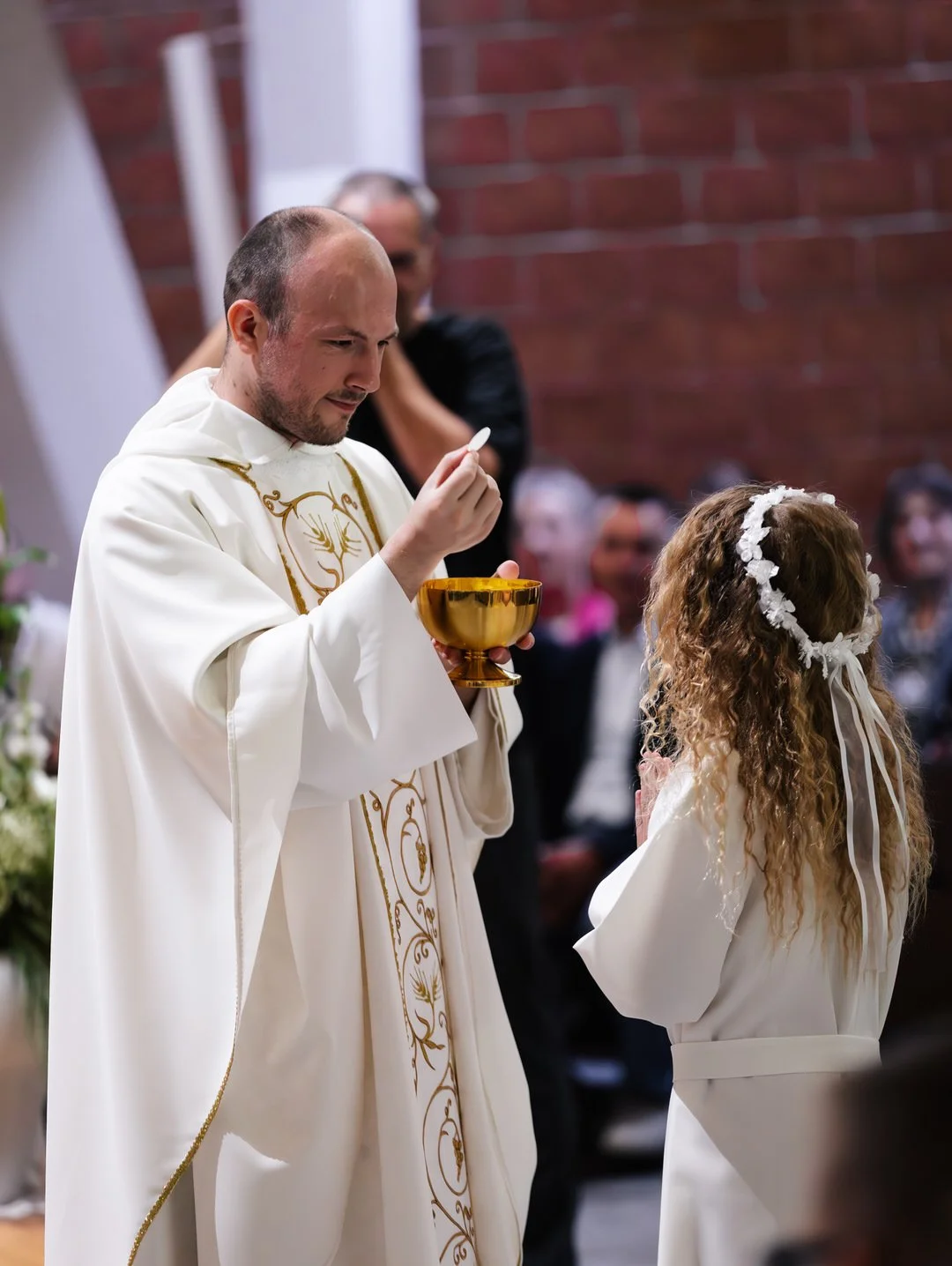 First Holy Communiont at Župa Kraljice Svete Krunice in Zagreb, Croatia