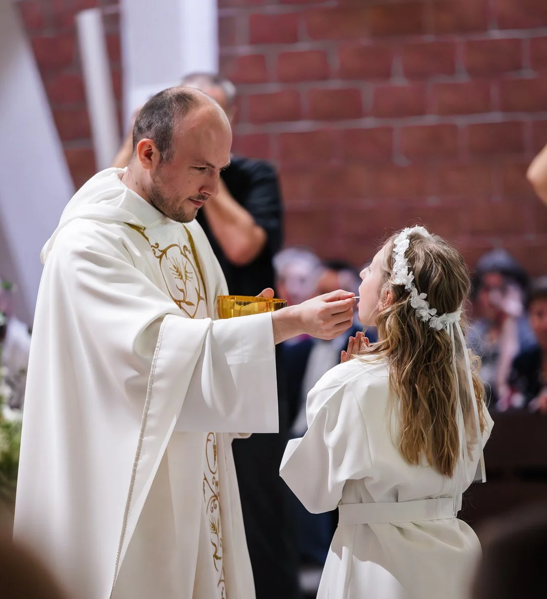 First Holy Communiont at Župa Kraljice Svete Krunice in Zagreb, Croatia