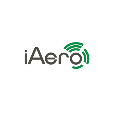 iAero logo with stylized green radar signal icon.