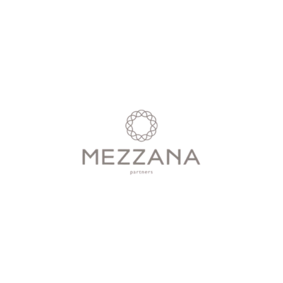 Mezzana Partners logo with a circular floral design above the text