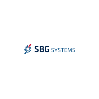 SBG SYSTEMS logo on a white background.