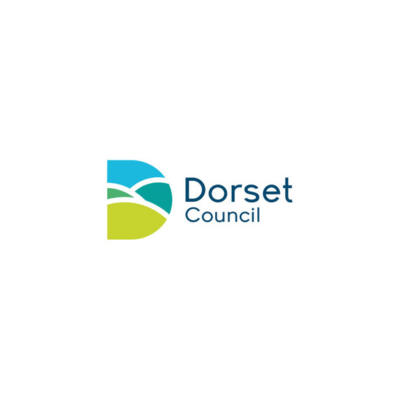 Dorset Council logo with a stylized landscape and the text 'Dorset Council'.