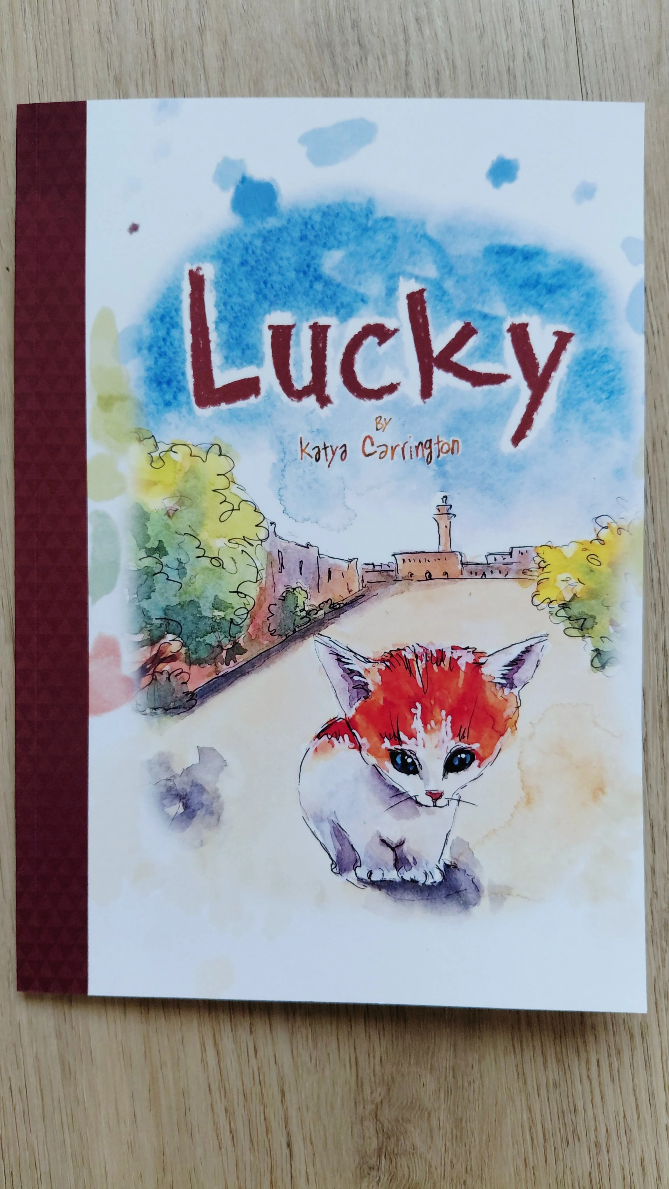 Lucky children's book cover by Katya Carrington
