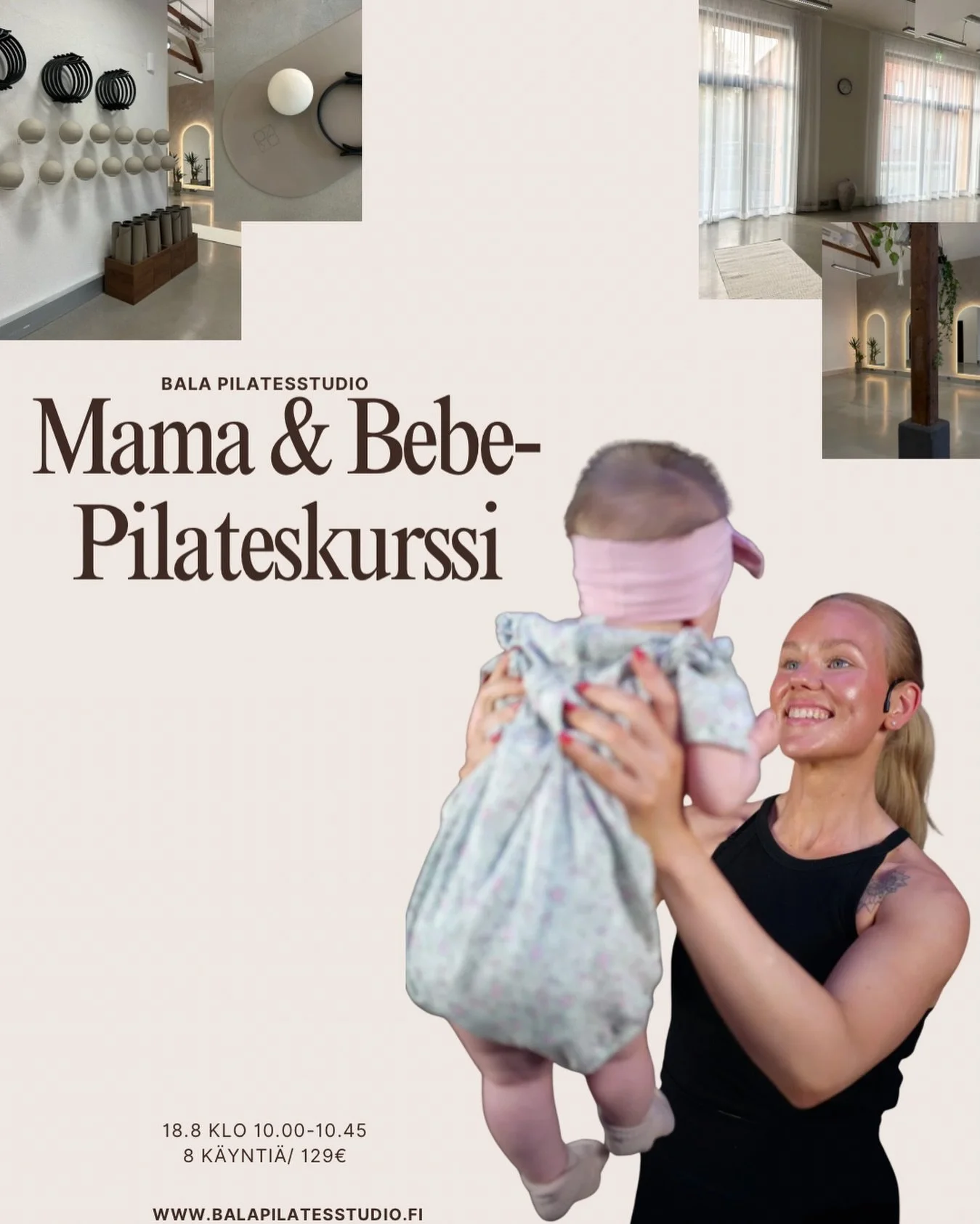 Mama Pilates on synnytt&auml;neille &auml;ideille suunnattu lempe&auml; mutta vahvistava kurssi, joka tukee turvallista palautumista synnytyksen j&auml;lkeen. Tunneilla keskitymme lantionpohjan ja syvien vatsalihasten aktivointiin ja erkauman kuntout