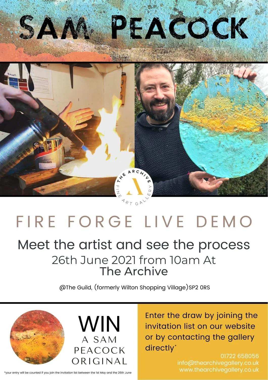 "Live" Installation Day in Salisbury shopping district.