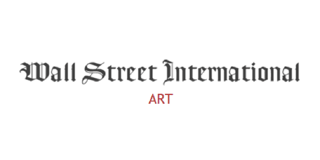 Text that reads 'Wall Street International' in black gothic font with 'ART' in red below.