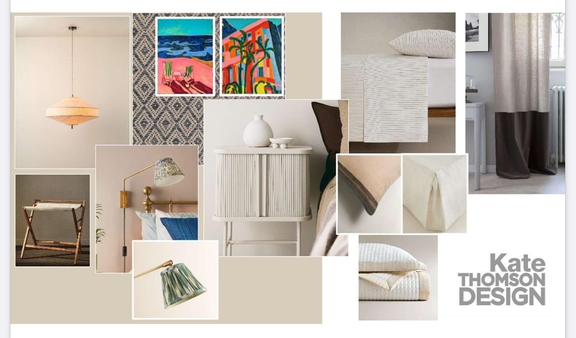 Fun little guest bedroom concept