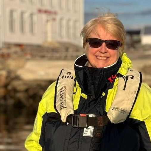  Louise Say on fam trip to Frøya at the historic Gaustadbrygga in the fishing village of Titran, Frøya — a location featured in films such as  Everybody Hates Johan  and   Gold Run  . – Photo: Solveig Sigmond Ræstad 
