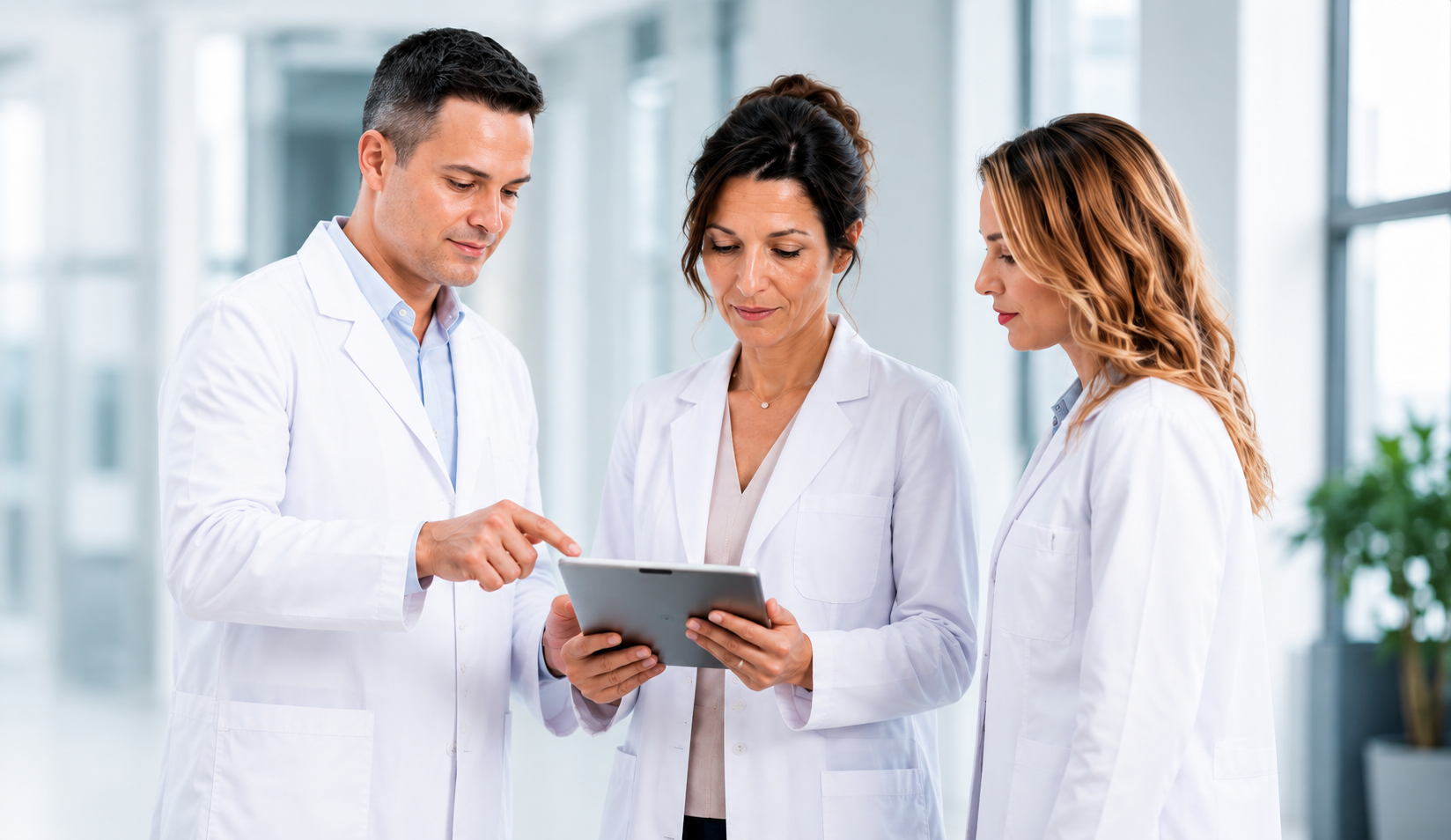 Réunion d'équipe médicale