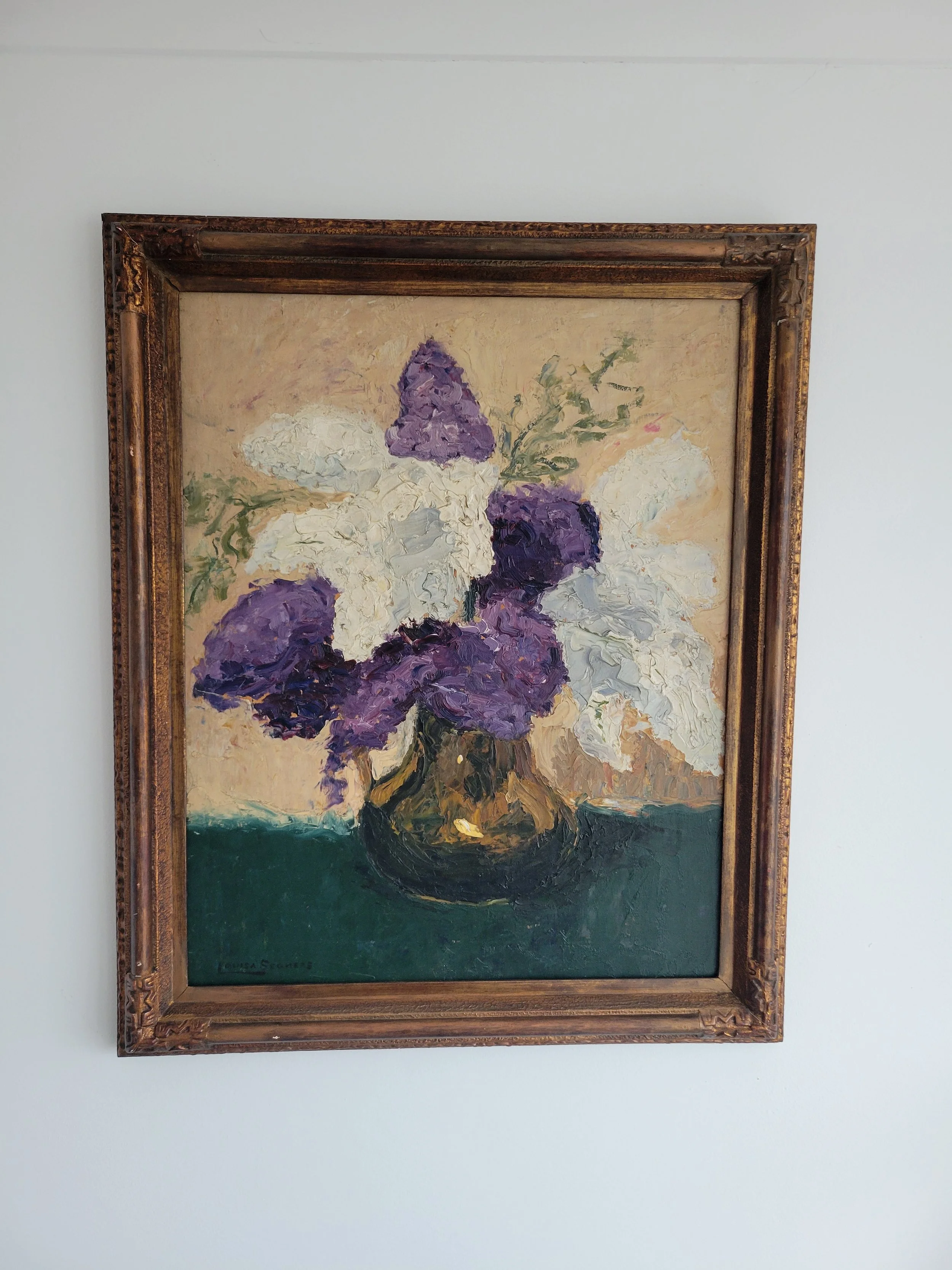 Still Life with Purple Irises  (Louisa Seghers 74×91 cm)