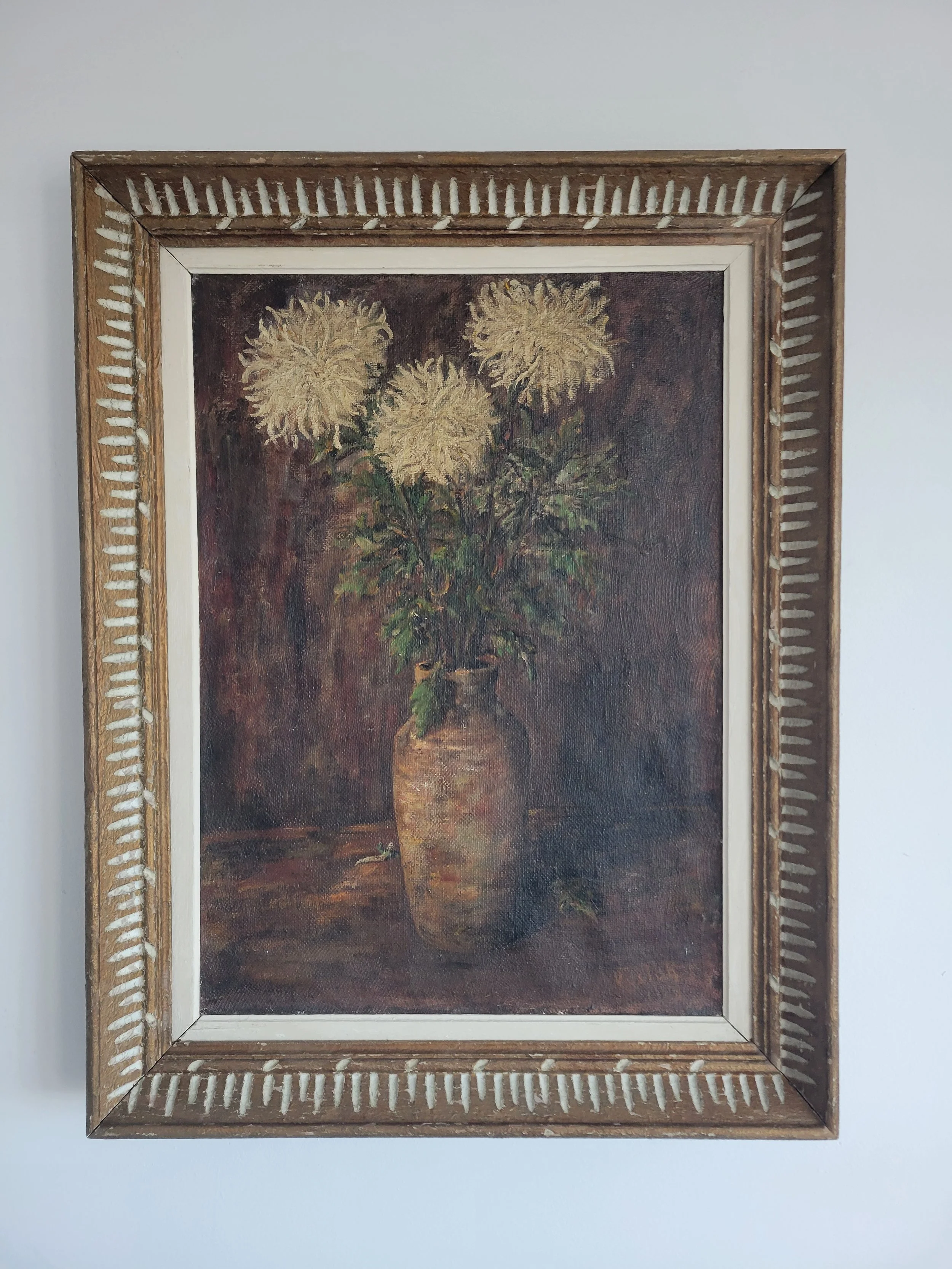 White Chrysanthamums (1908 66x86cm)