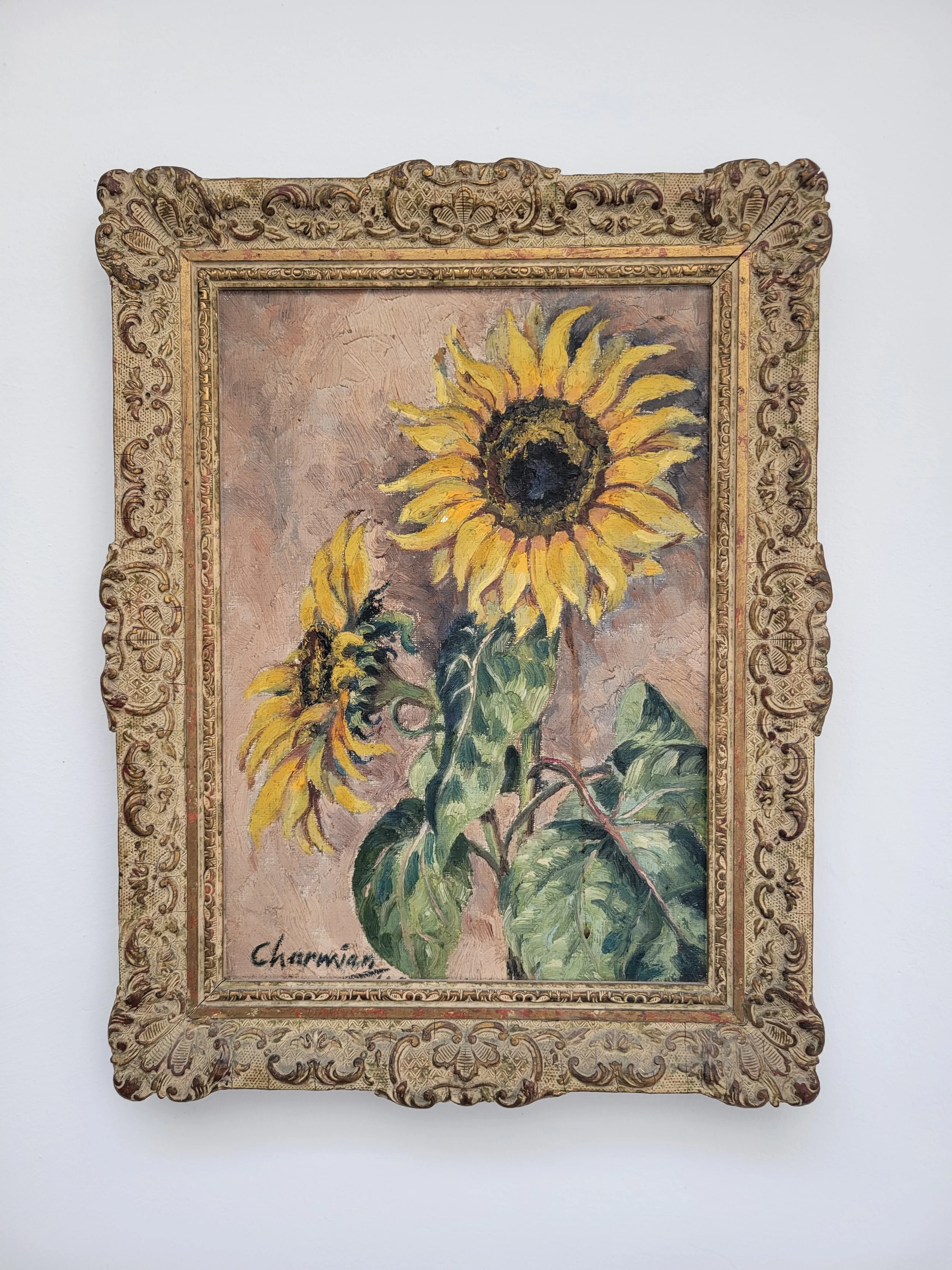 Sunflowers.  (32x40cm)