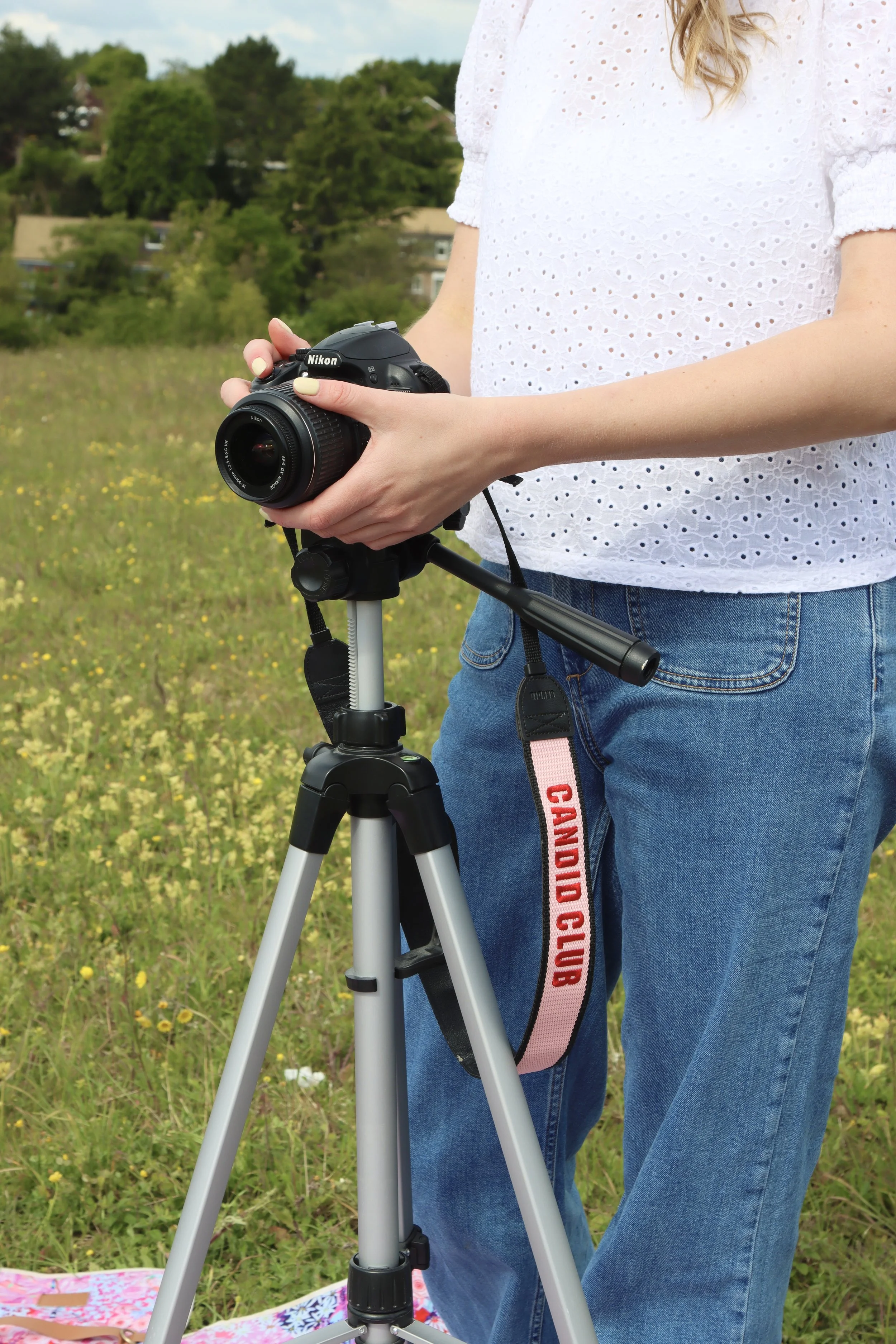 Social media content creation with camera