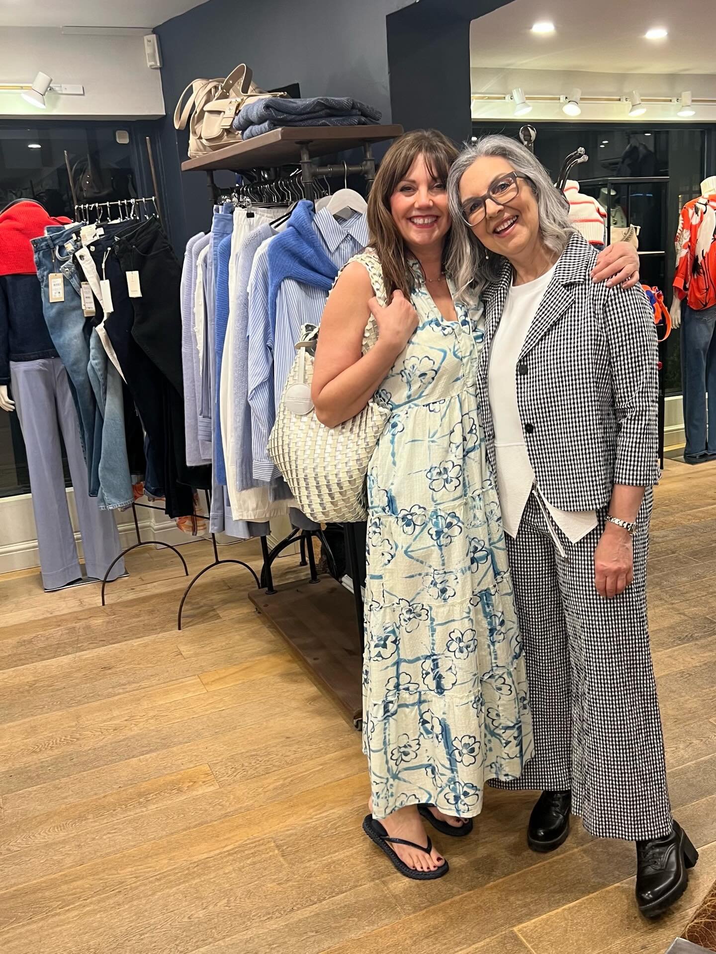 Say hey to Louisa and Janey, part of our wonderful Vinegar Hill Wardrobe team! 👋

We all have such different styles in the shop, with classic and funky mixing together to make us just who we are 💛

If you&rsquo;re looking for some styling advice, t