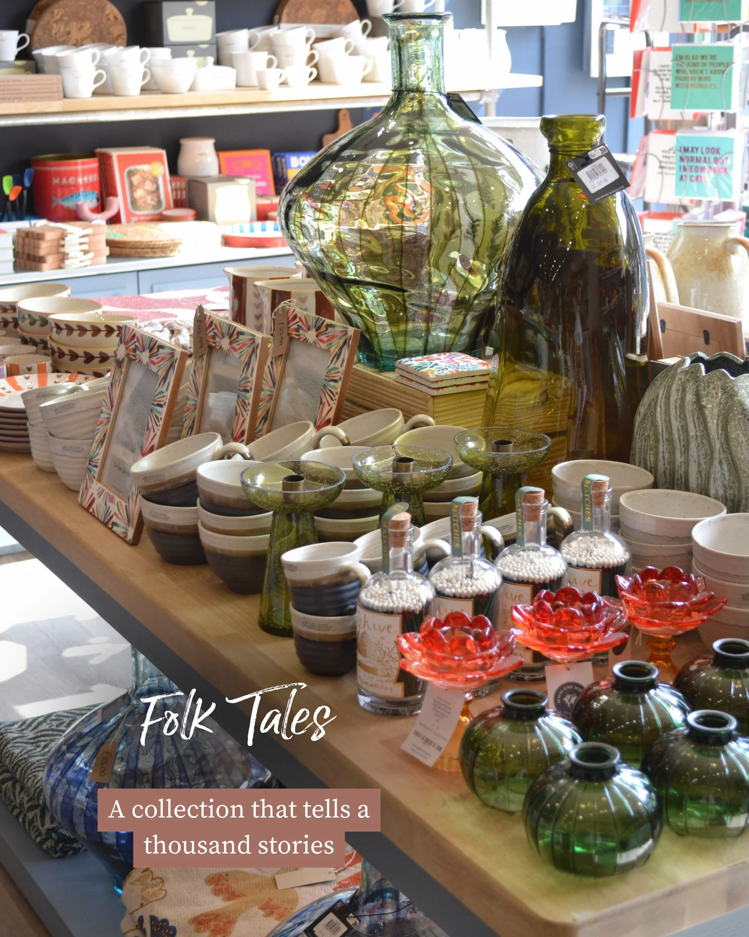 Our Folk Tales collection has been hand-chosen for you to enjoy every feeling of autumn 🍂

Those moments of cosying up after a long day with a great book, or cooking up a warming meal and sharing stories over dinner.

Find our new collection in-stor