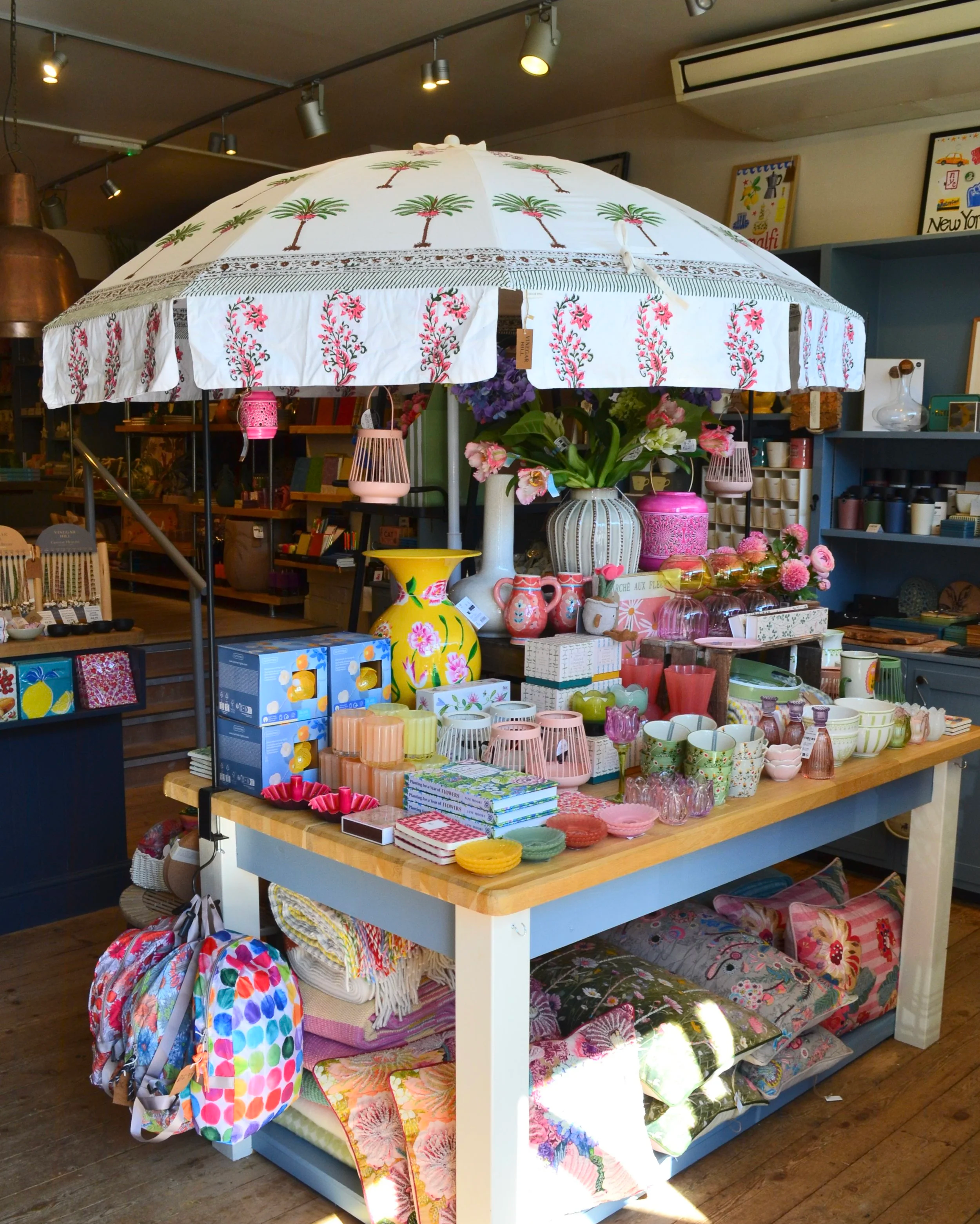 Parasol in small business and retailer Vinegar Hill