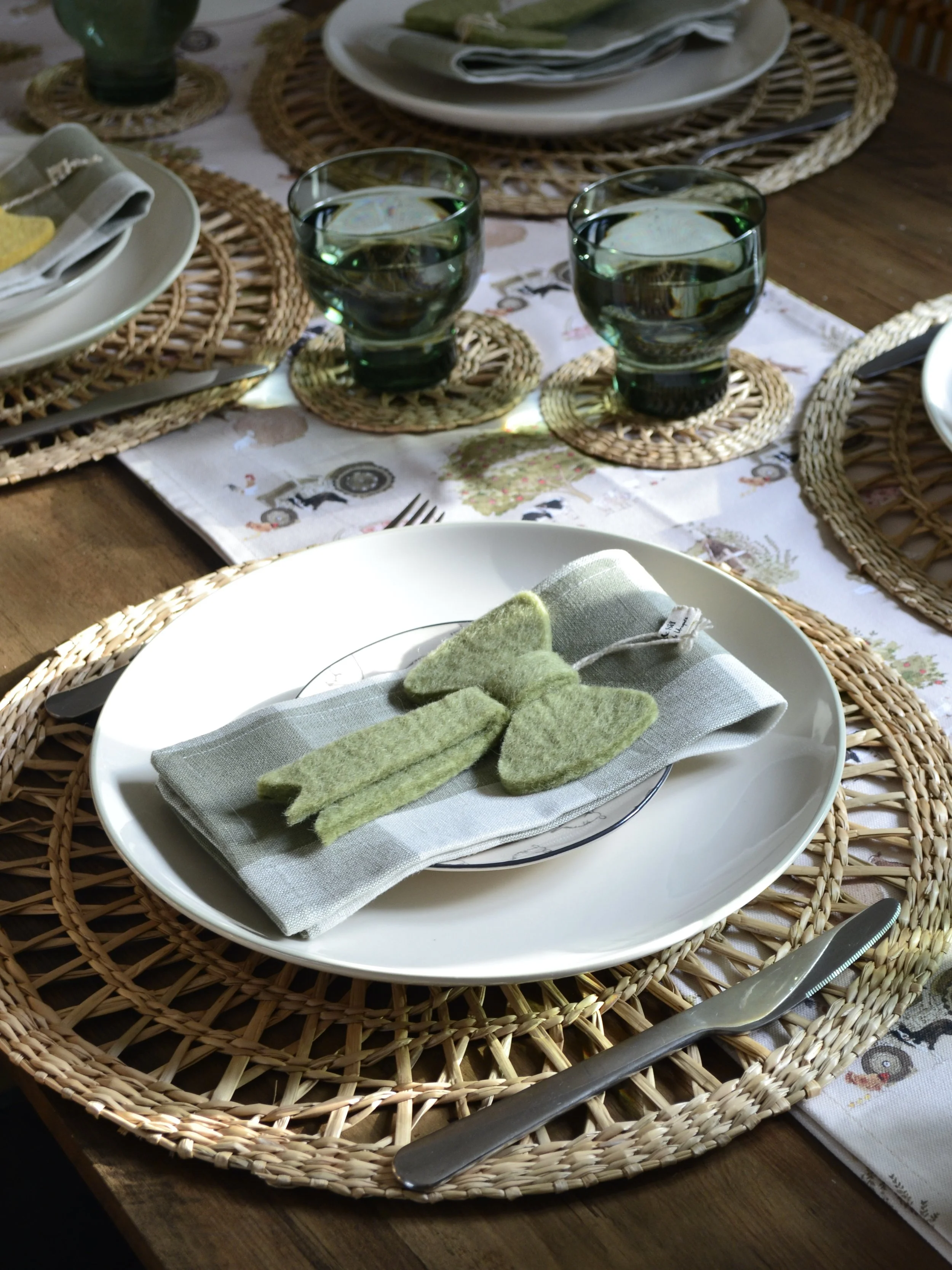 Social media image of a spring table setting for Sophie Allport