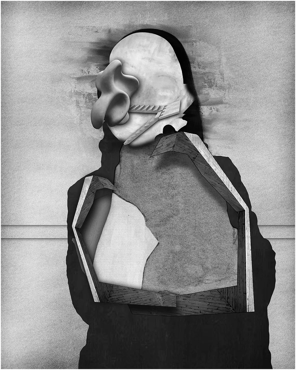2. DA VINCI – MONA LISA.  2026.  DIGITAL PHOTO COLLAGE.  40 X 50 CMS    
