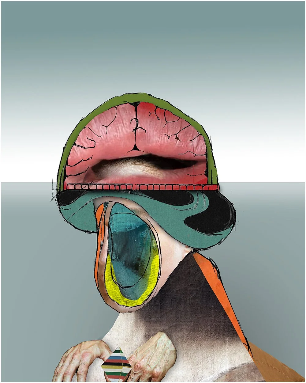 6. RENE BUSH.  2026.  DIGITAL PHOTO COLLAGE.  40 X 50 CMS. 