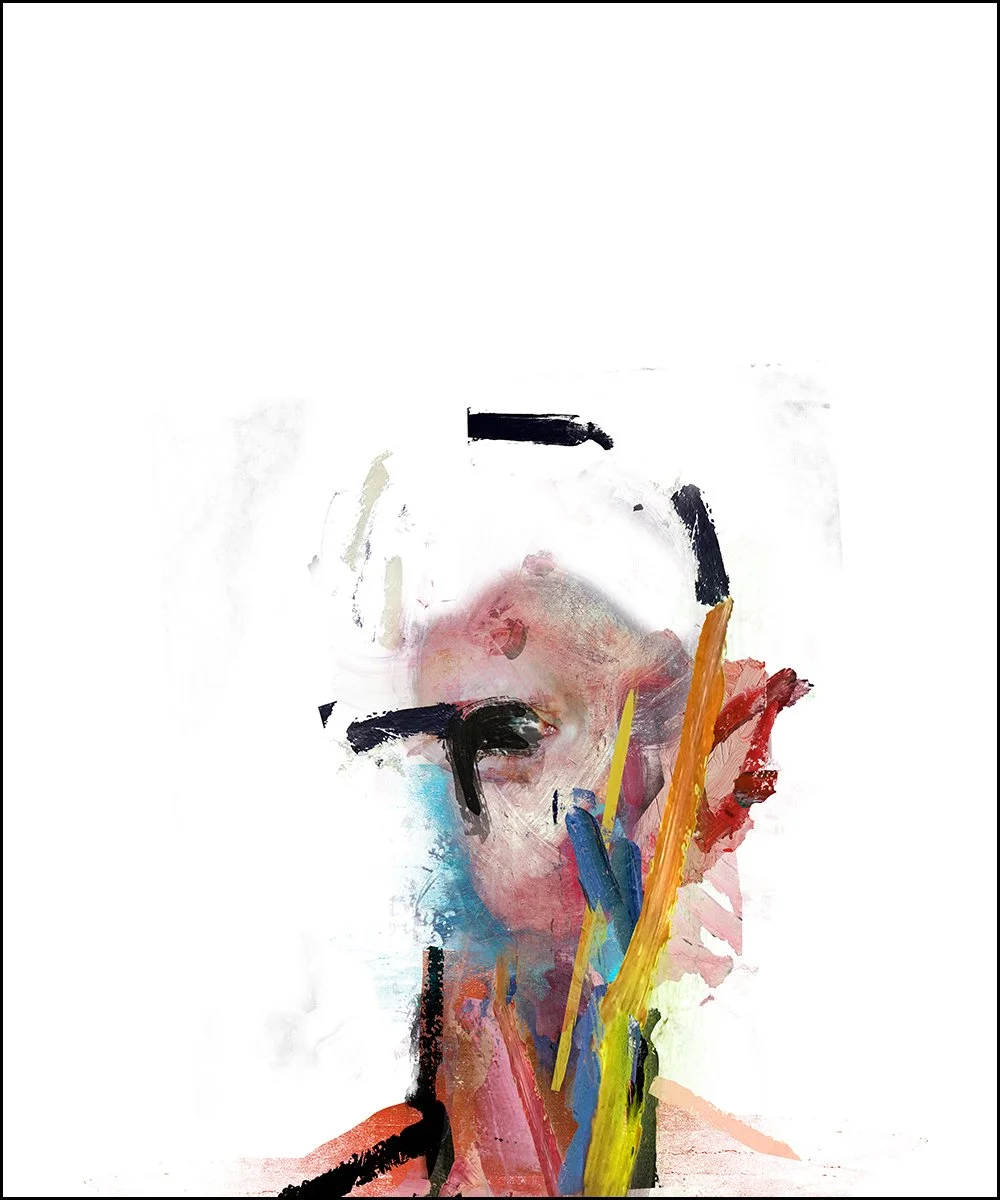 6. THE CARER.  2023.  DIGITAL PHOTO COLLAGE.  100 X 120 CMS.