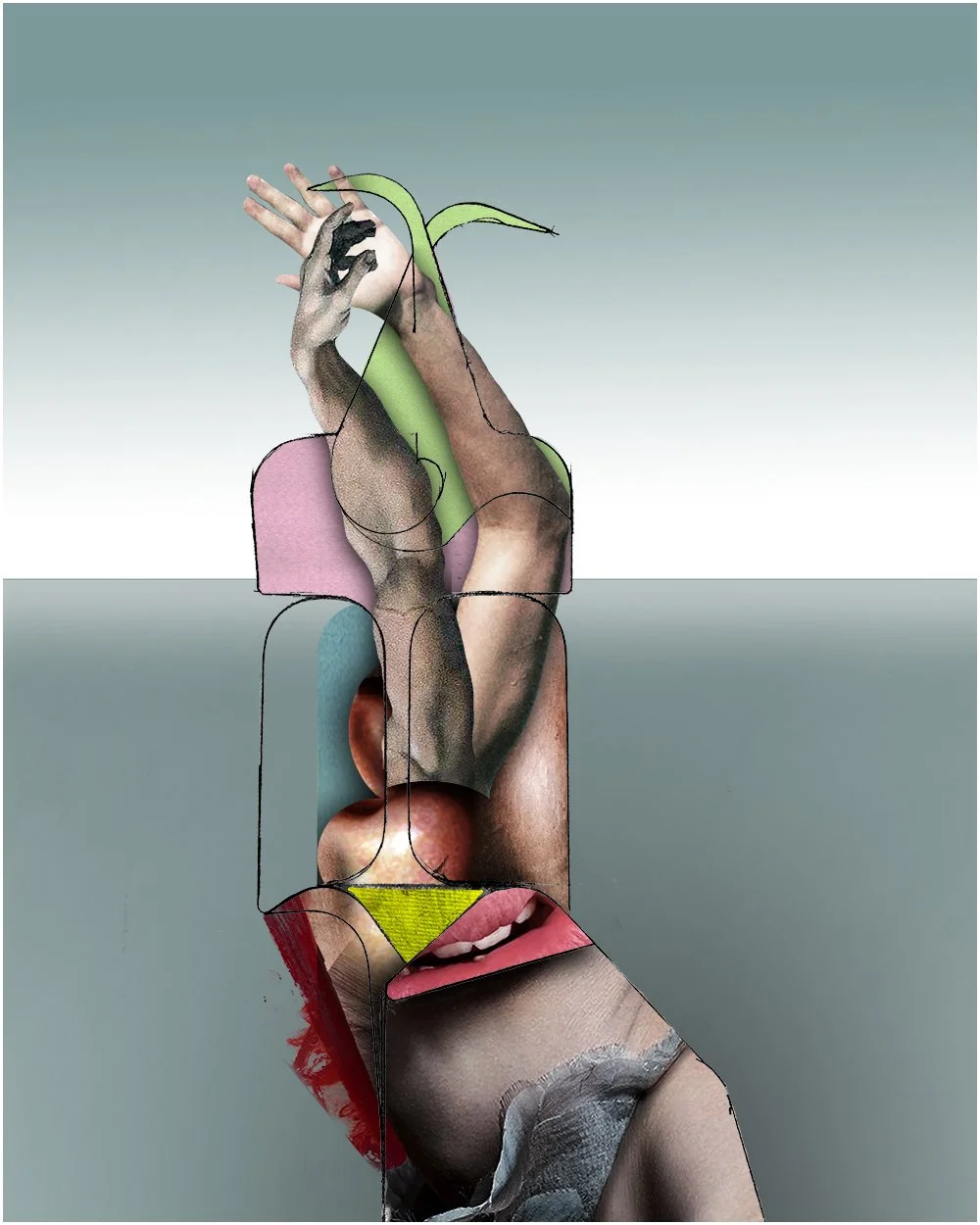 15. RAY WASHBURN.  2026.  DIGITAL PHOTO COLLAGE.  40 X 50 CMS. 