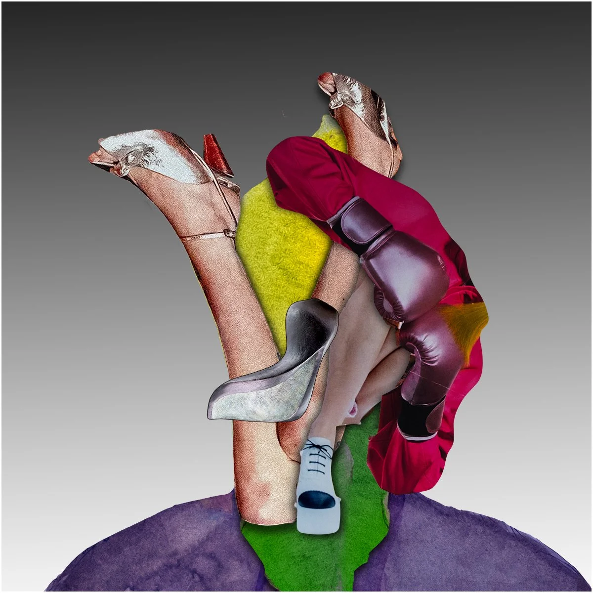 5. BASIL BLUE.  2025.  DIGITAL PHOTO COLLAGE.  50 X 50 CMS. 