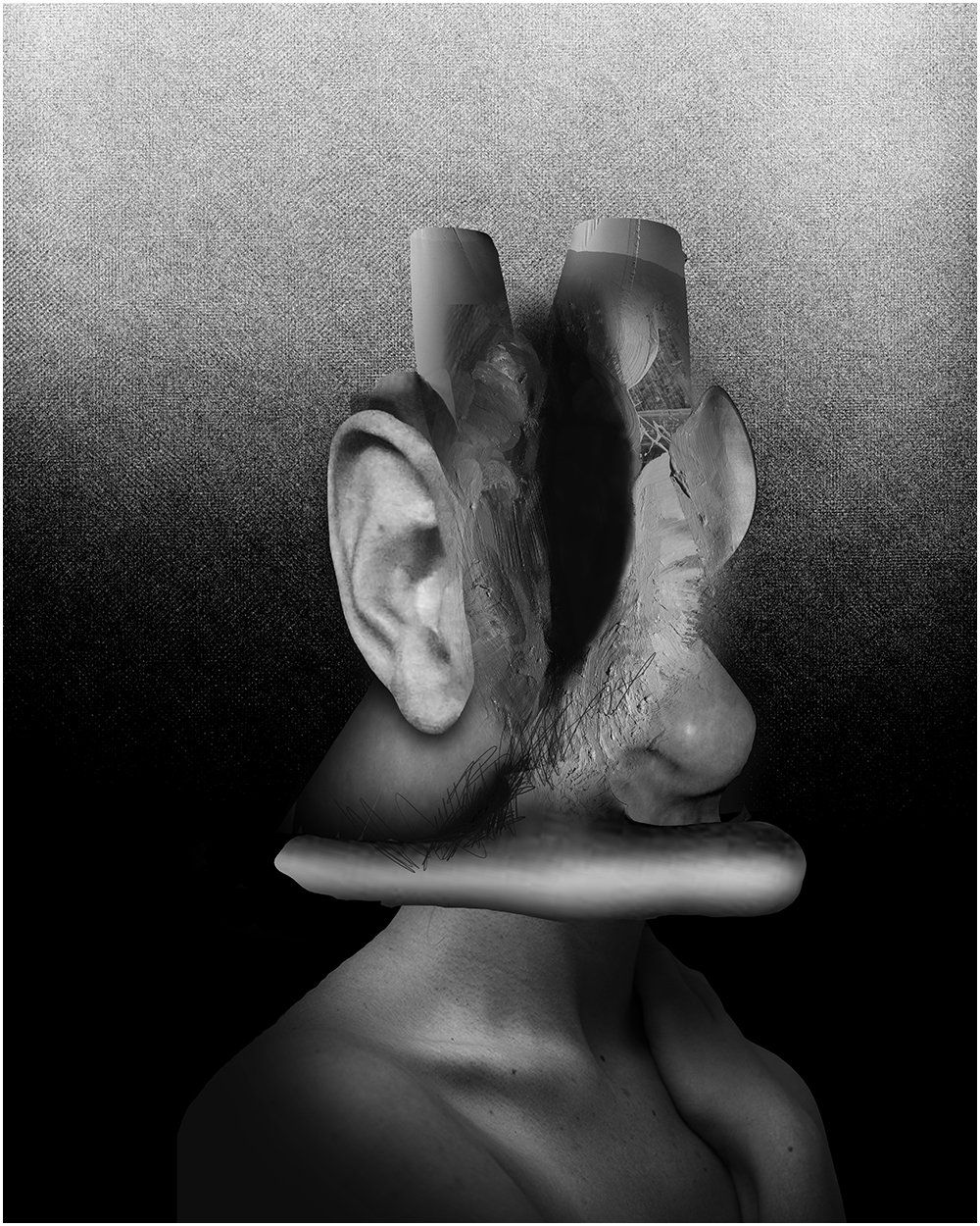 3. STUDY. 2026. DIGITAL PHOTO COLLAGE.  40 X 50. CMS