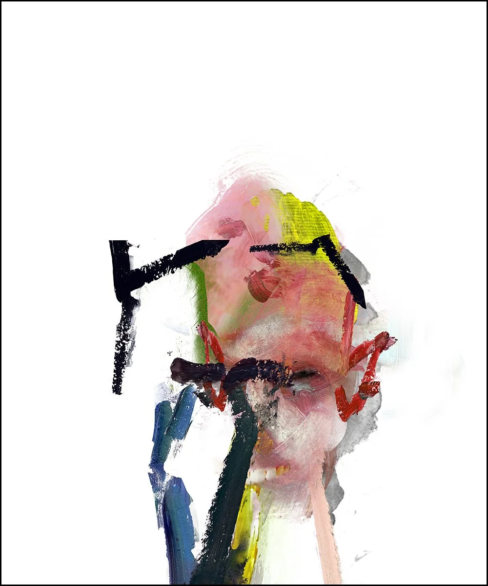 7. THE CARER.  2023.  DIGITAL PHOTO COLLAGE.  100 X 120 CMS.