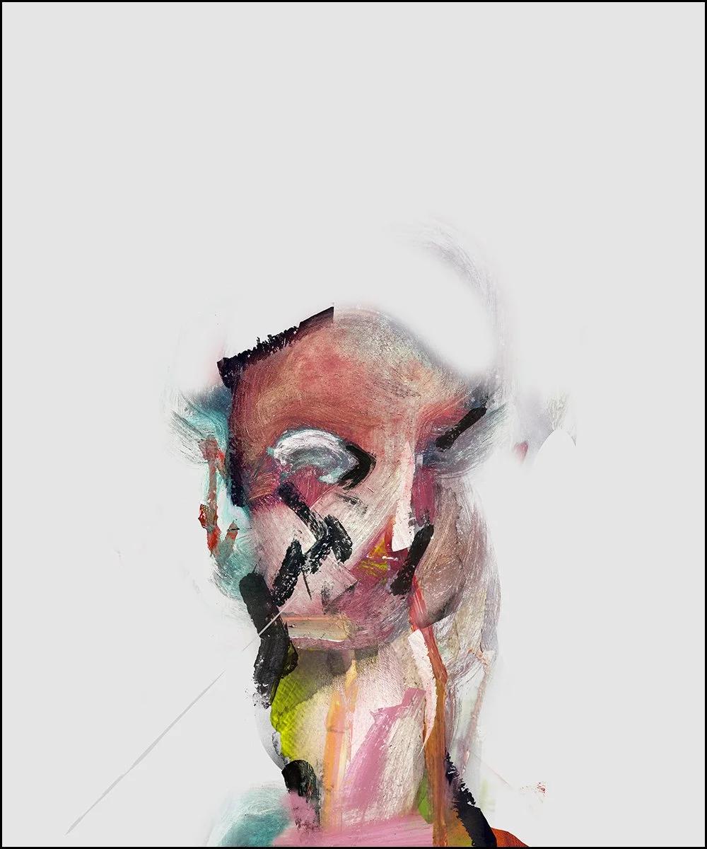 9. THE VOLUNTEER.  2023.  DIGITAL PHOTO COLLAGE.  100 X 120 CMS.